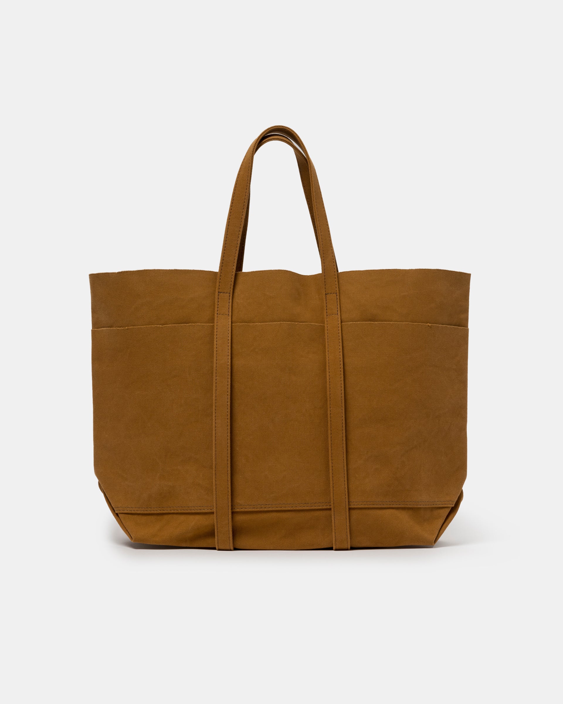 Washed Canvas 6Pocket Tote (M) in Mustard