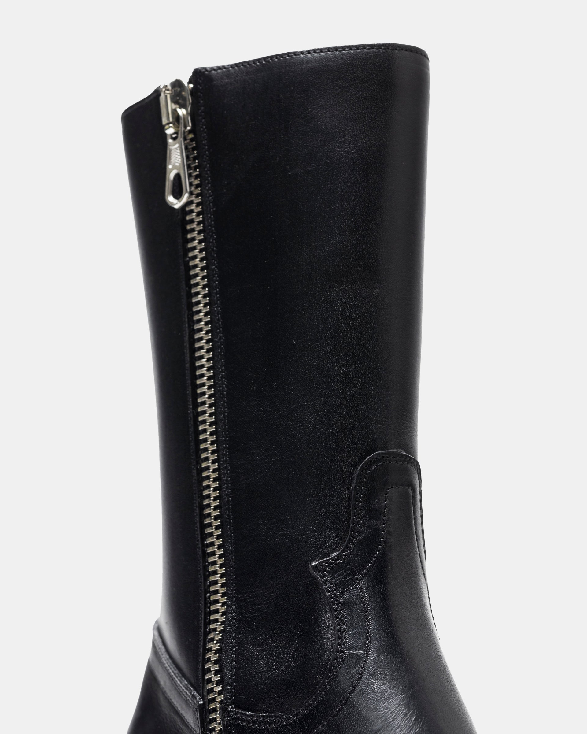 Leather Western Boots in Black