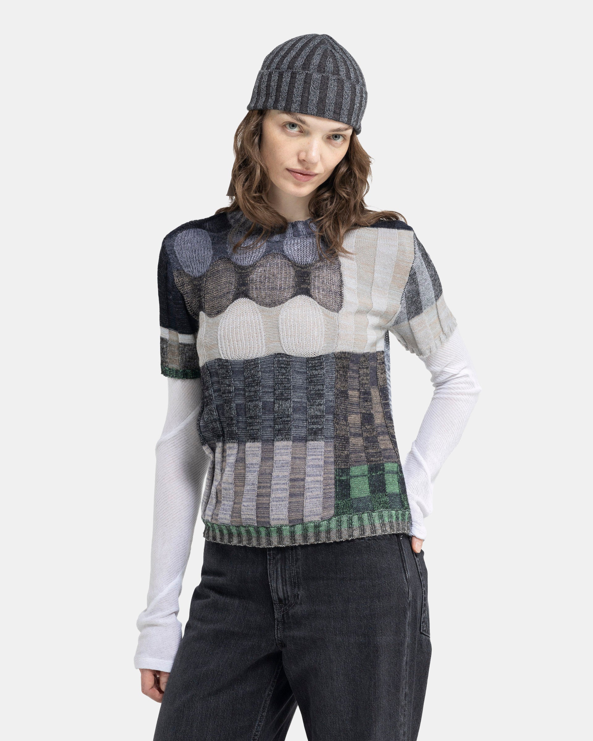 Aurora Knit T-Shirt in Fumes