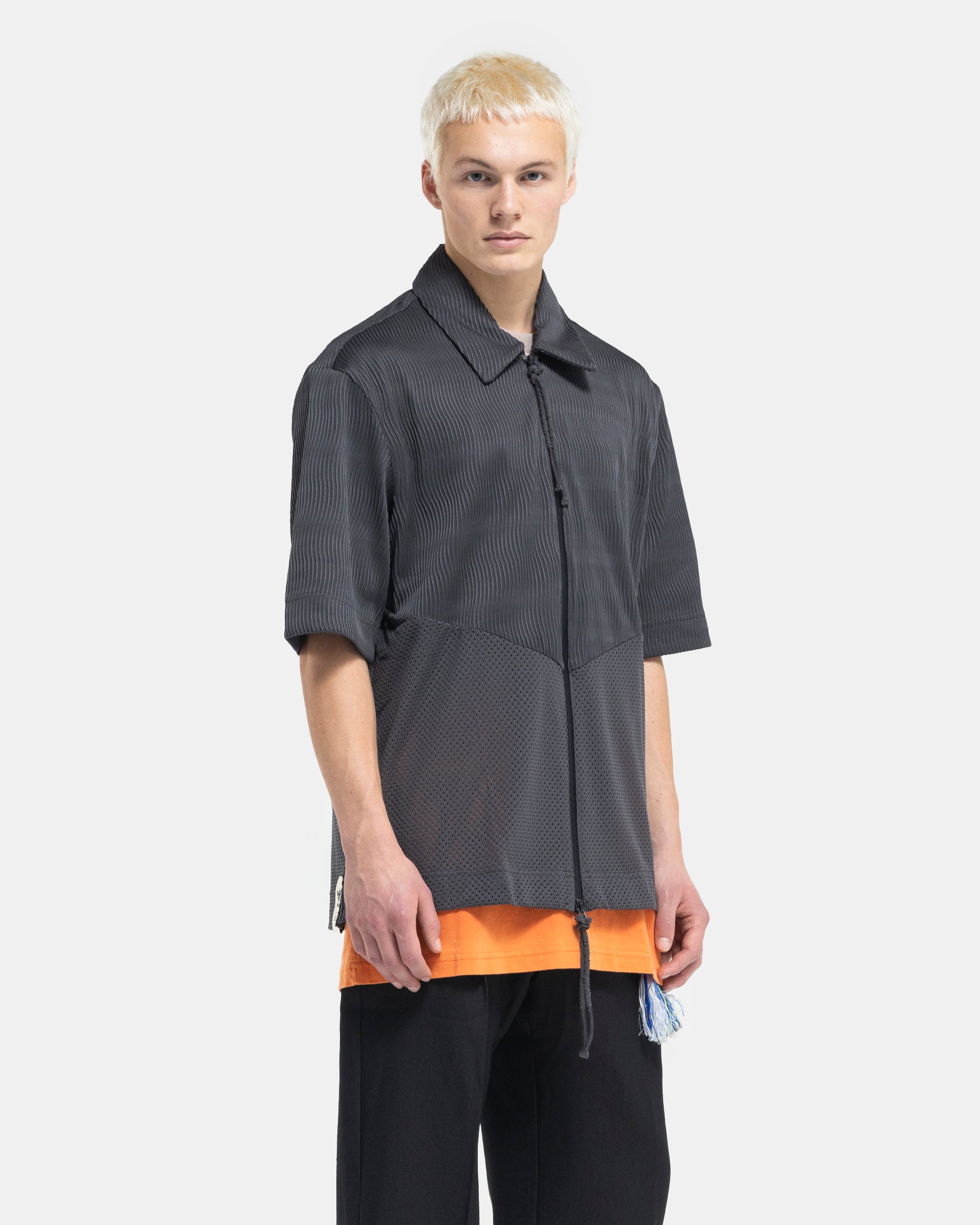 SFTM Short Sleeve Shirt in Charcoal