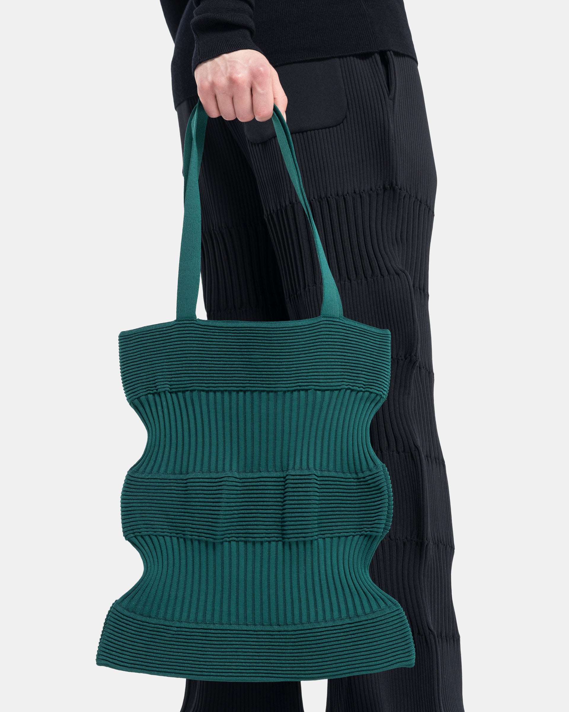Strata Tote Bag in Dark Green