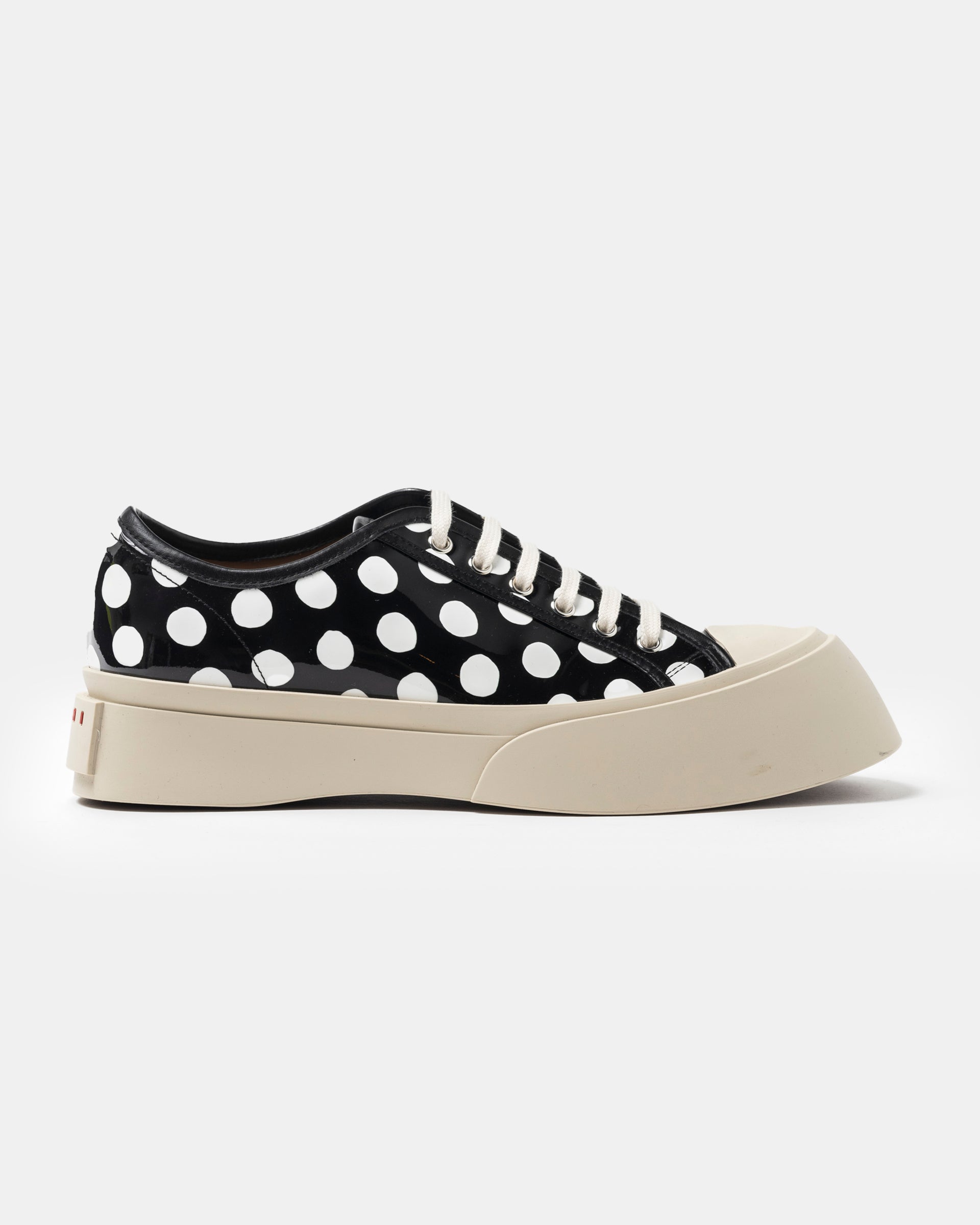 Pablo Lace-Up in Black and White Spot