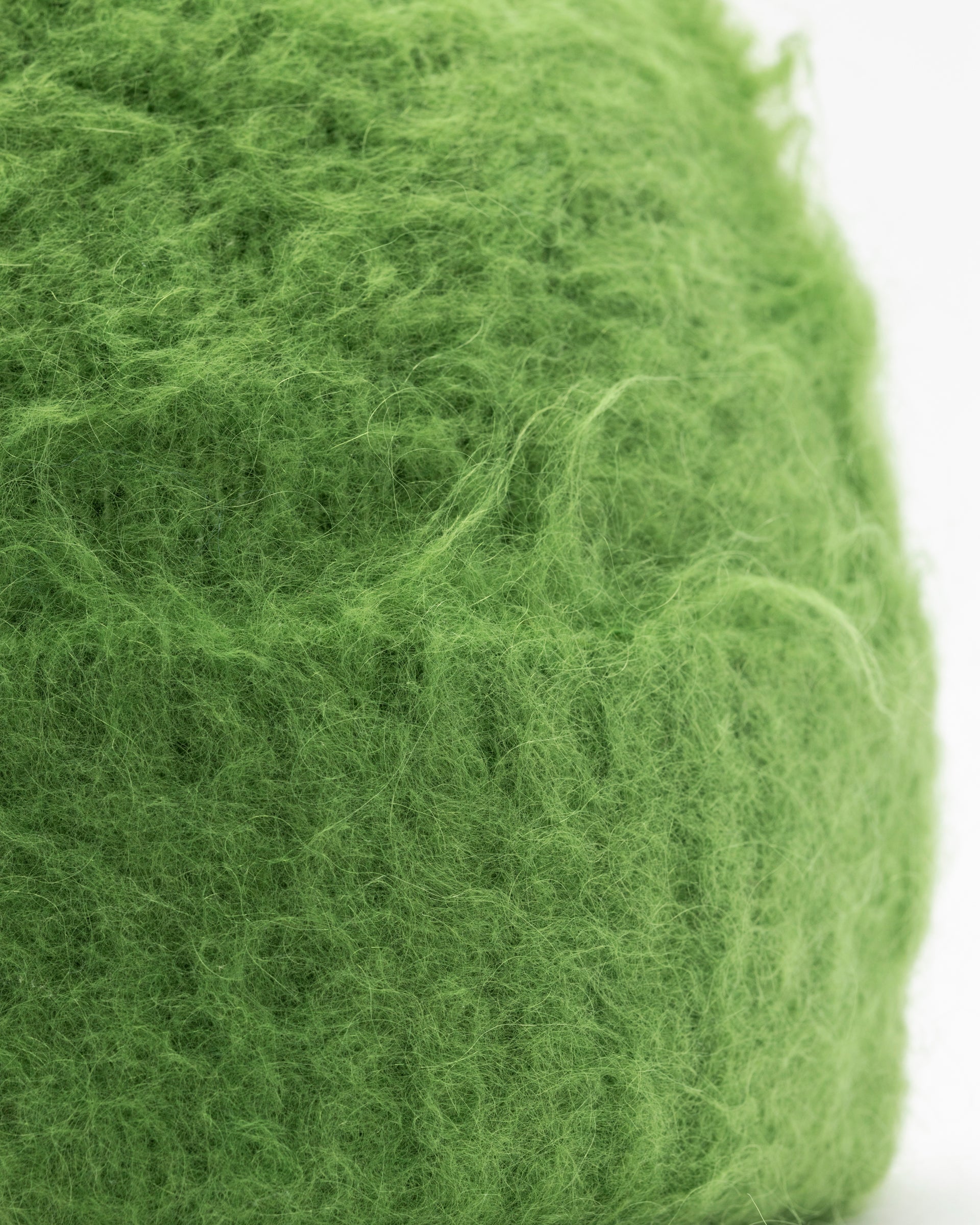 Wool Mohair Beanie in Pear Green