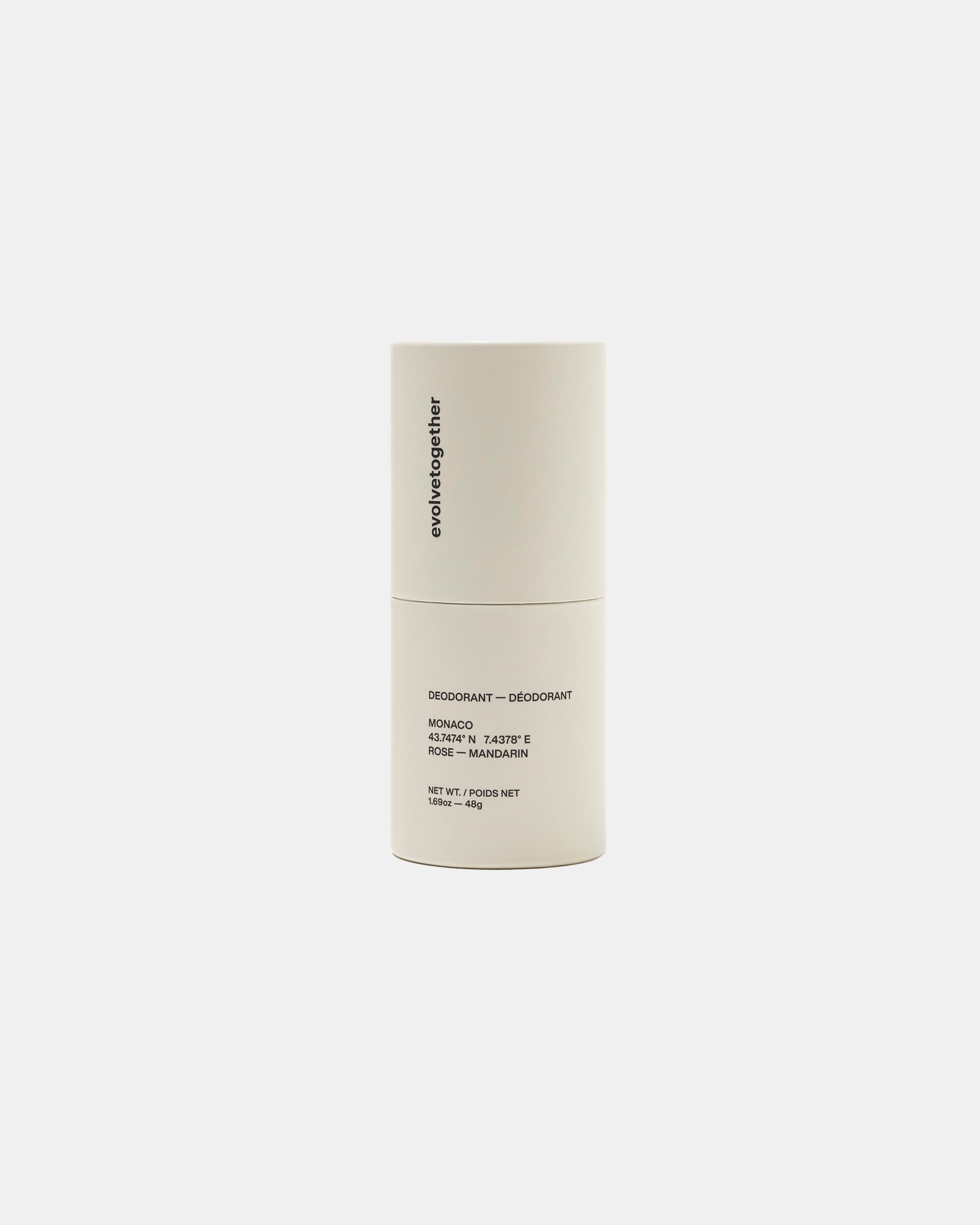 Evolve Together Monaco Deodorant with lid on Roden Gray