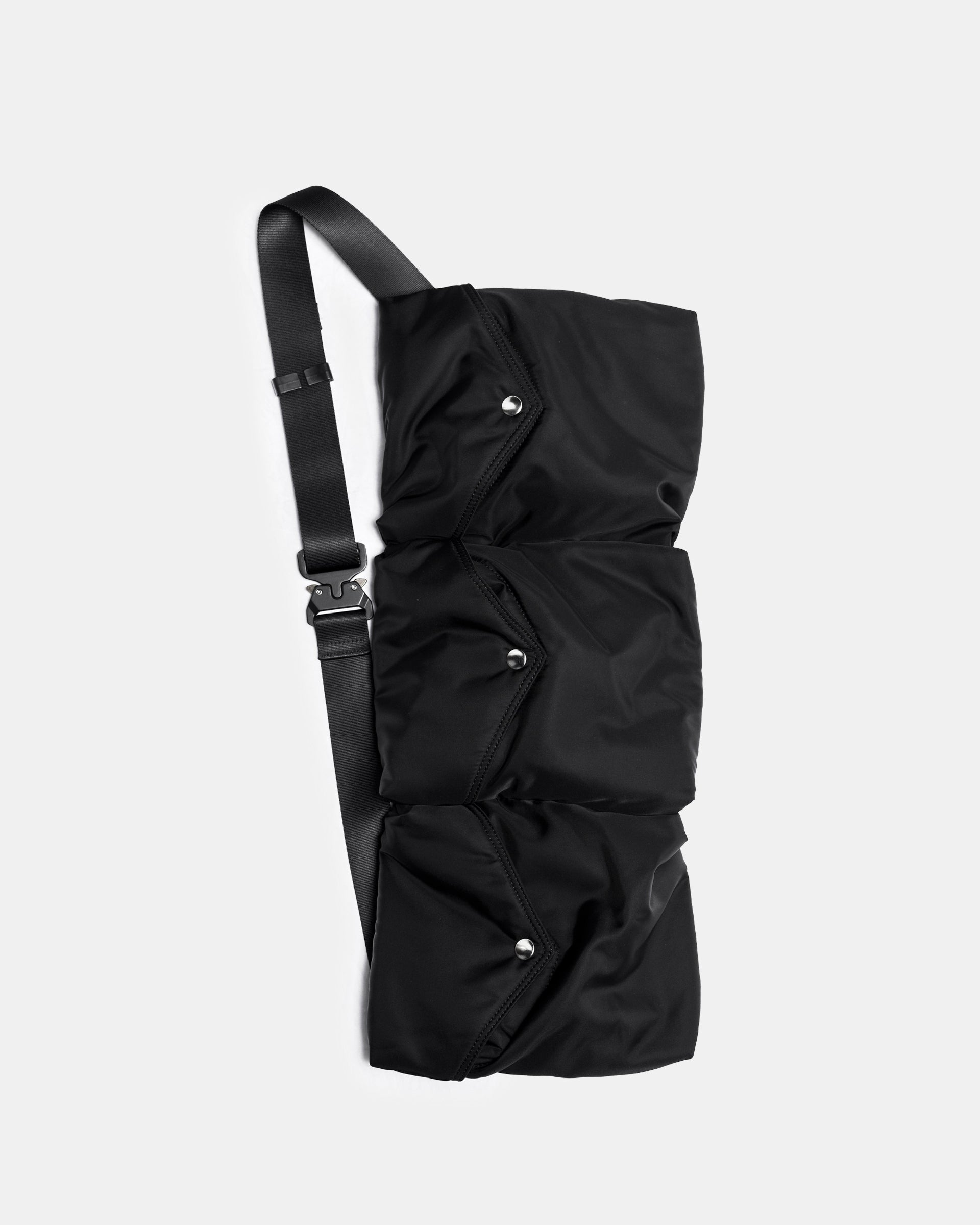 Padded Multi-Pocket Bag in Black