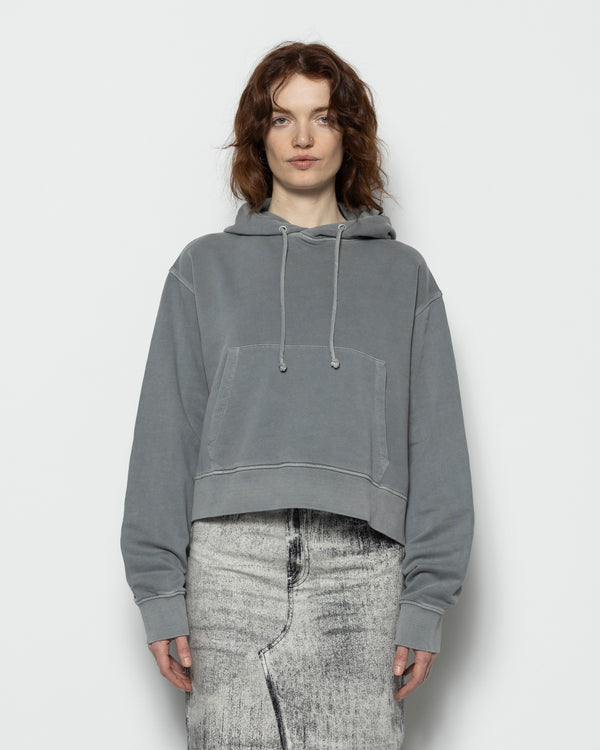 Mineral Dye Hoodie in Grey
