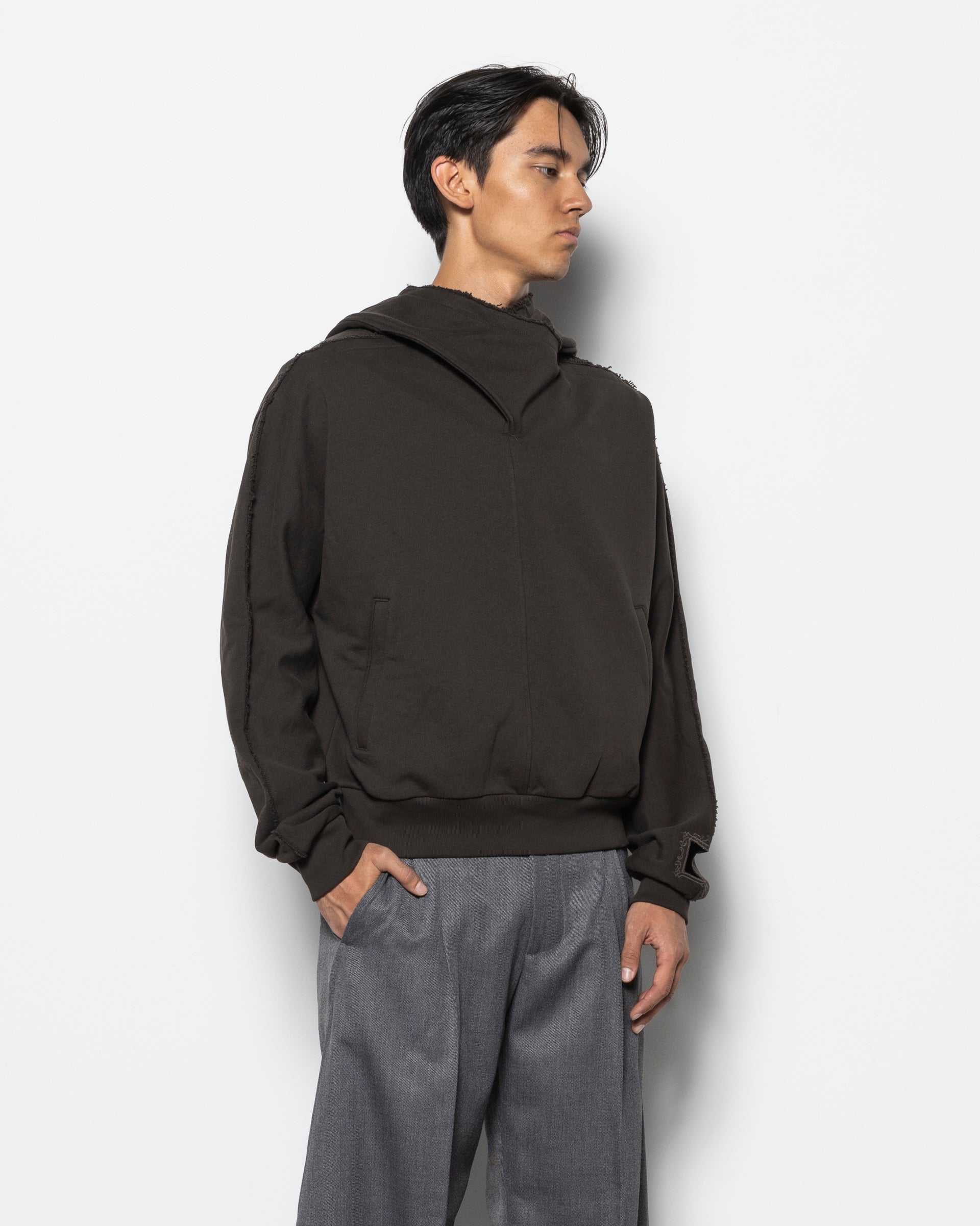 Neck Guard Hoodie in Tobacco