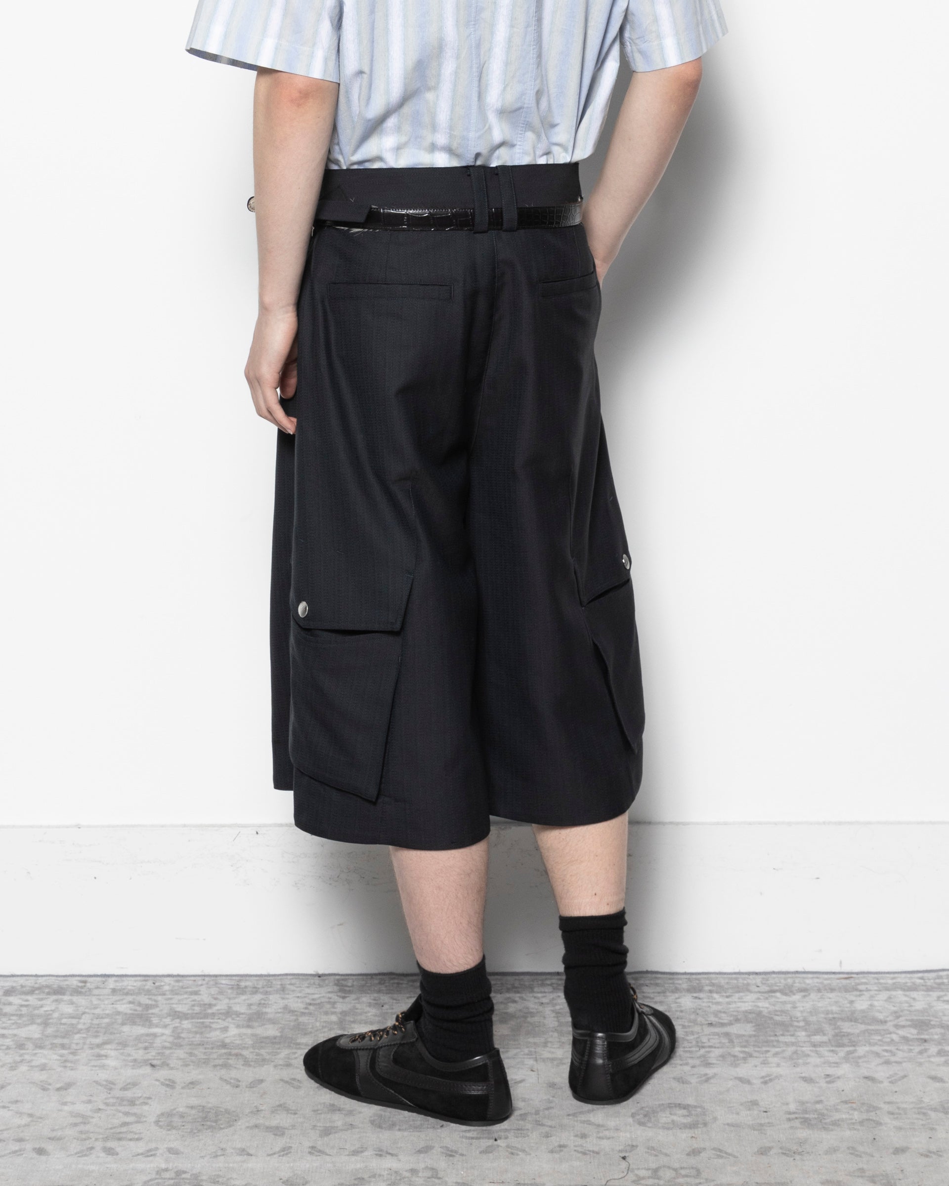 Bermuda Cargo Shorts in Midnight