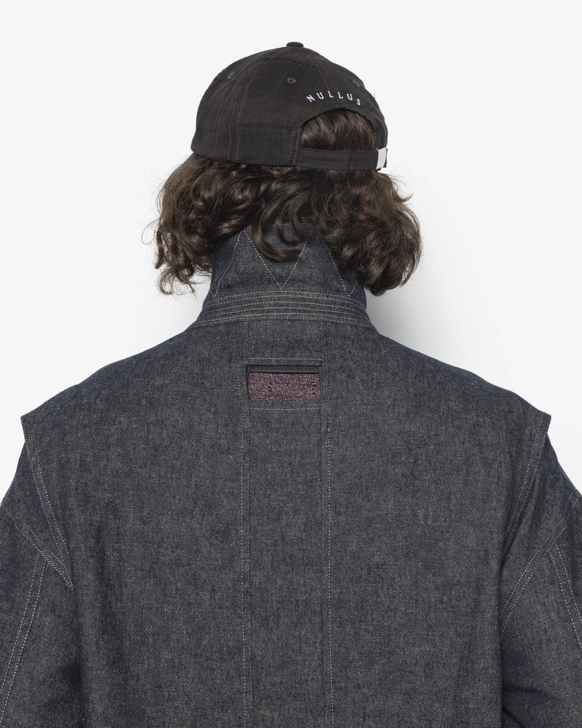 Cropped Shooting Jacket in Denim Blue