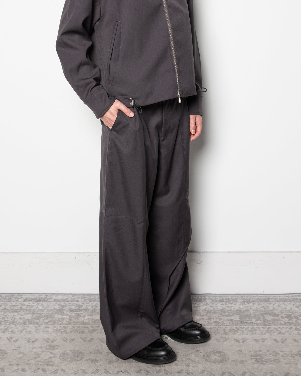 Draped Slide Cargo in Grey