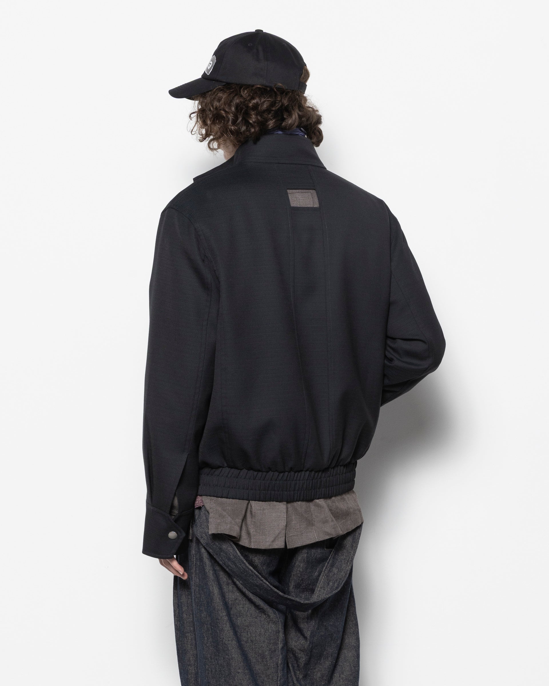 Harrington Jacket in Midnight Black