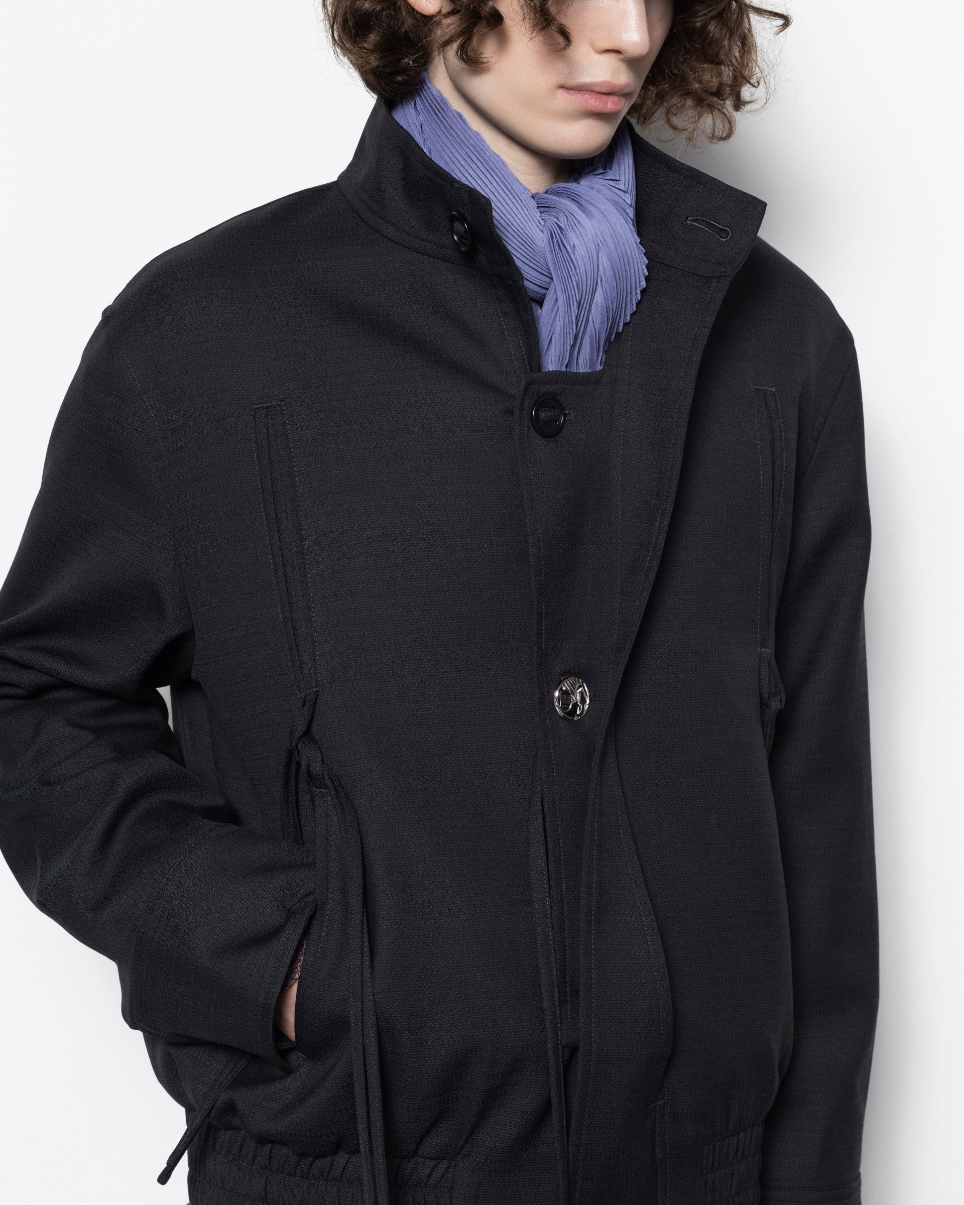 Harrington Jacket in Midnight Black