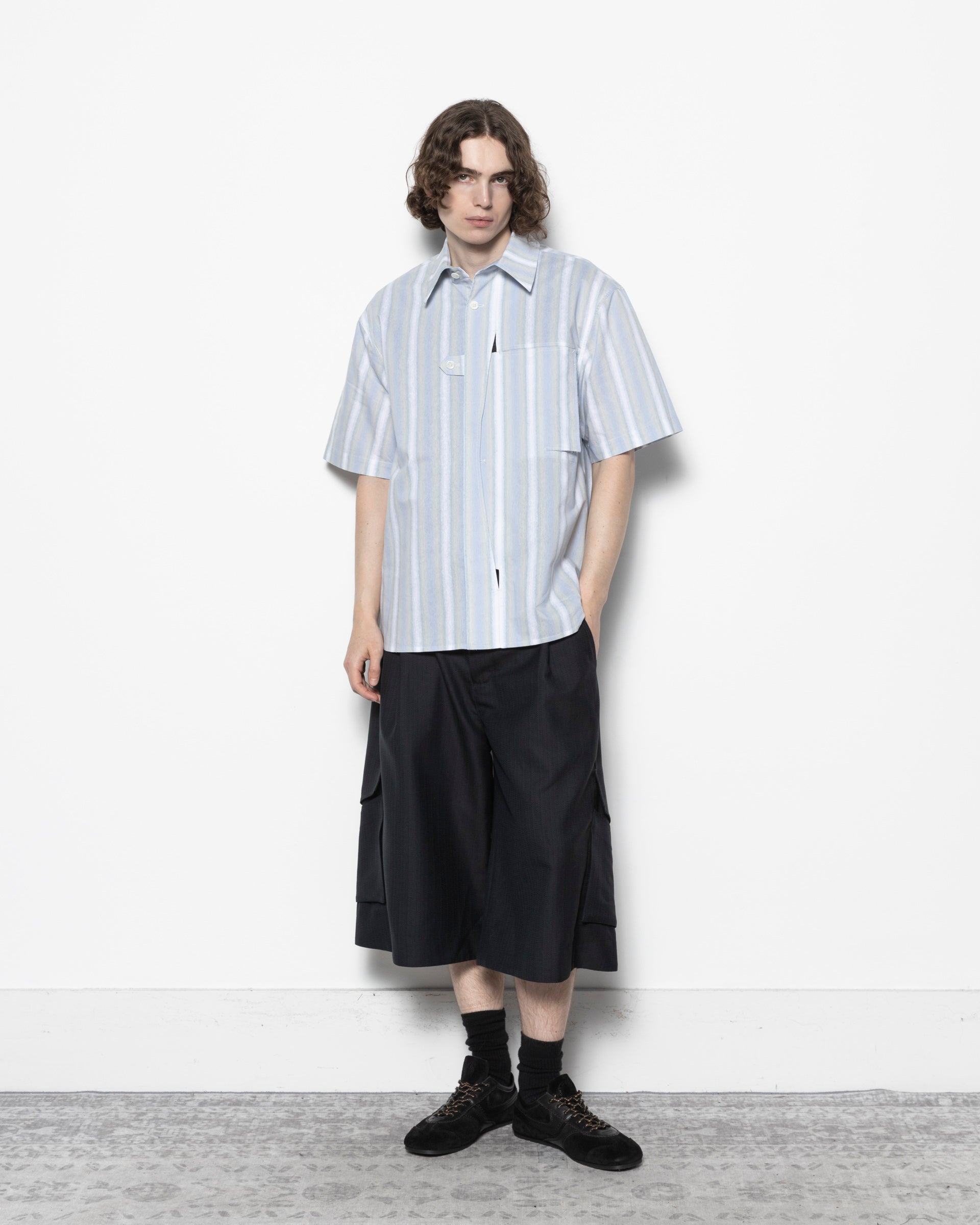 Page Shirt SS in Lime Stripes