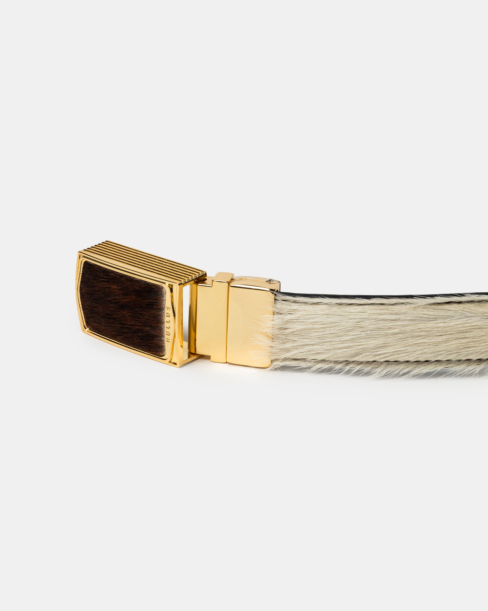 Reversible Pony Hair Calfskin Belt