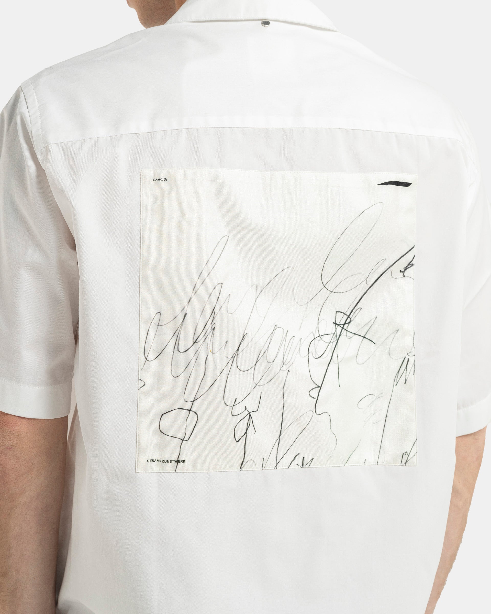 Kurt Shirt in White Scribble