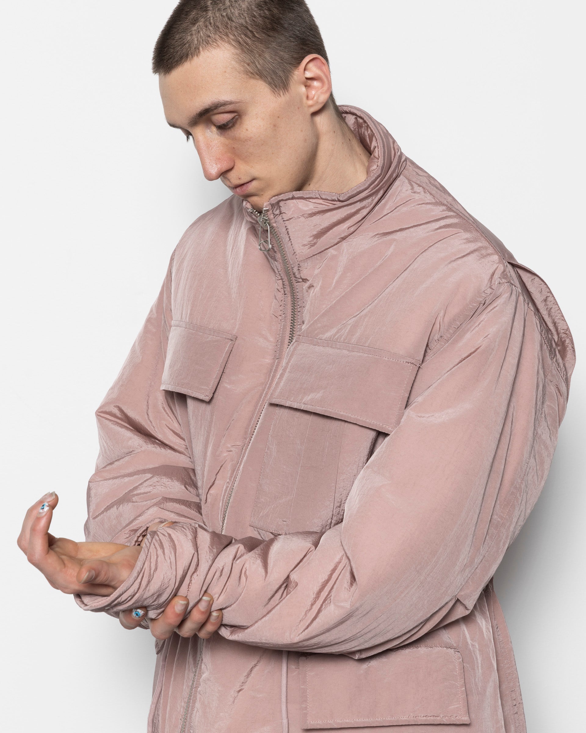 Padded M65 Jacket in Lilac