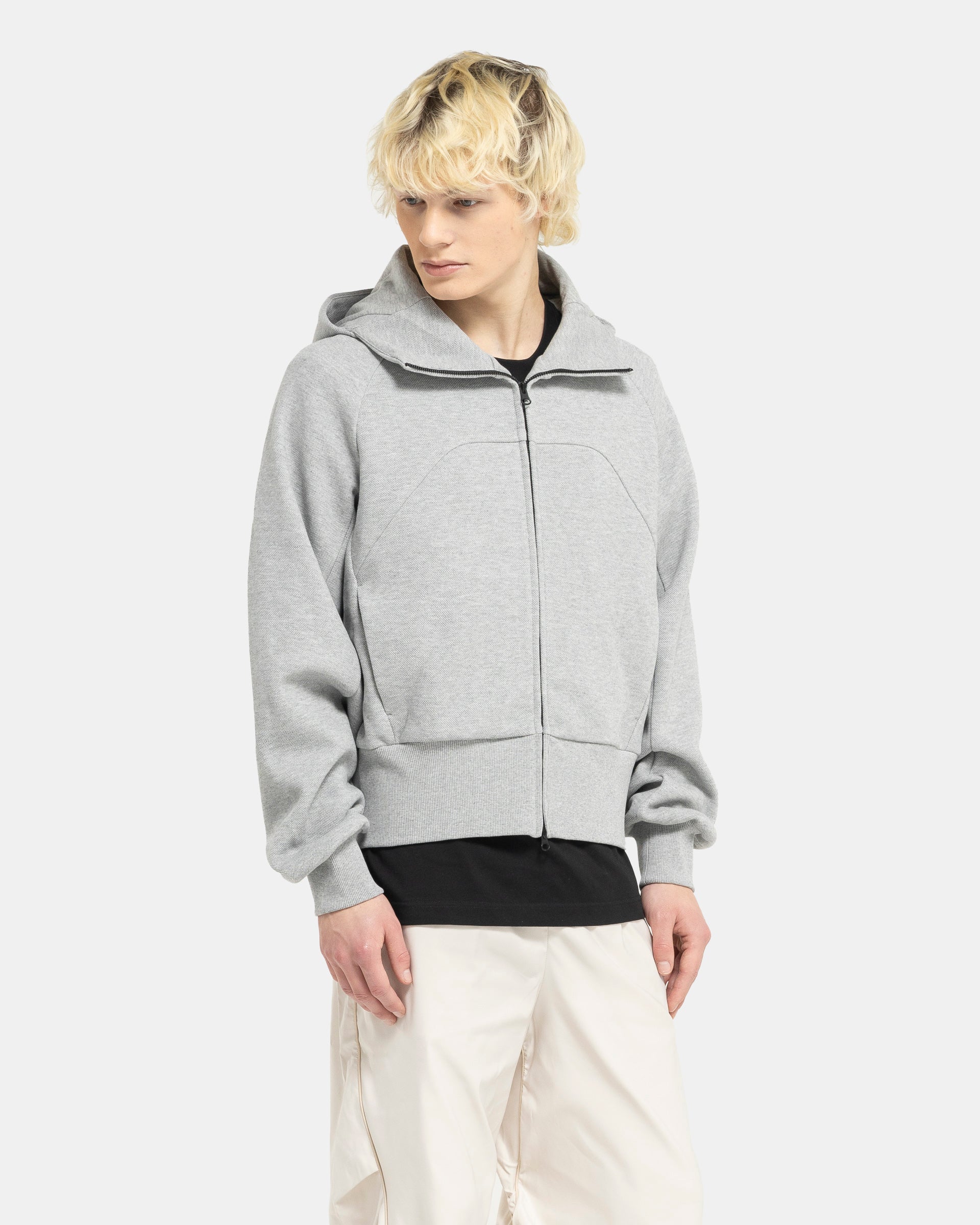 Ortler Zip-Up Hoodie in Grey