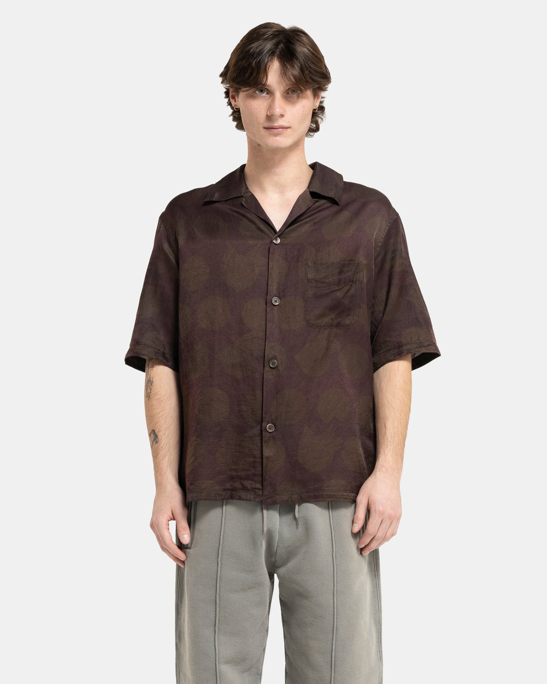 Heusen Short Sleeve Shirt in Dotted Print