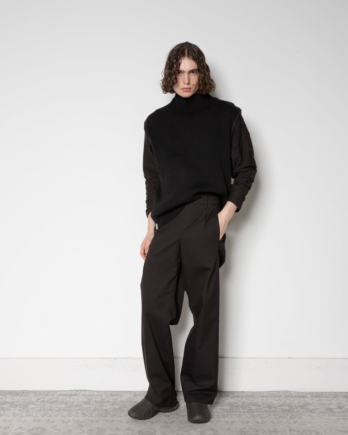 PUMA X_J.L-A.L_ CLRT Knitted Top in Black