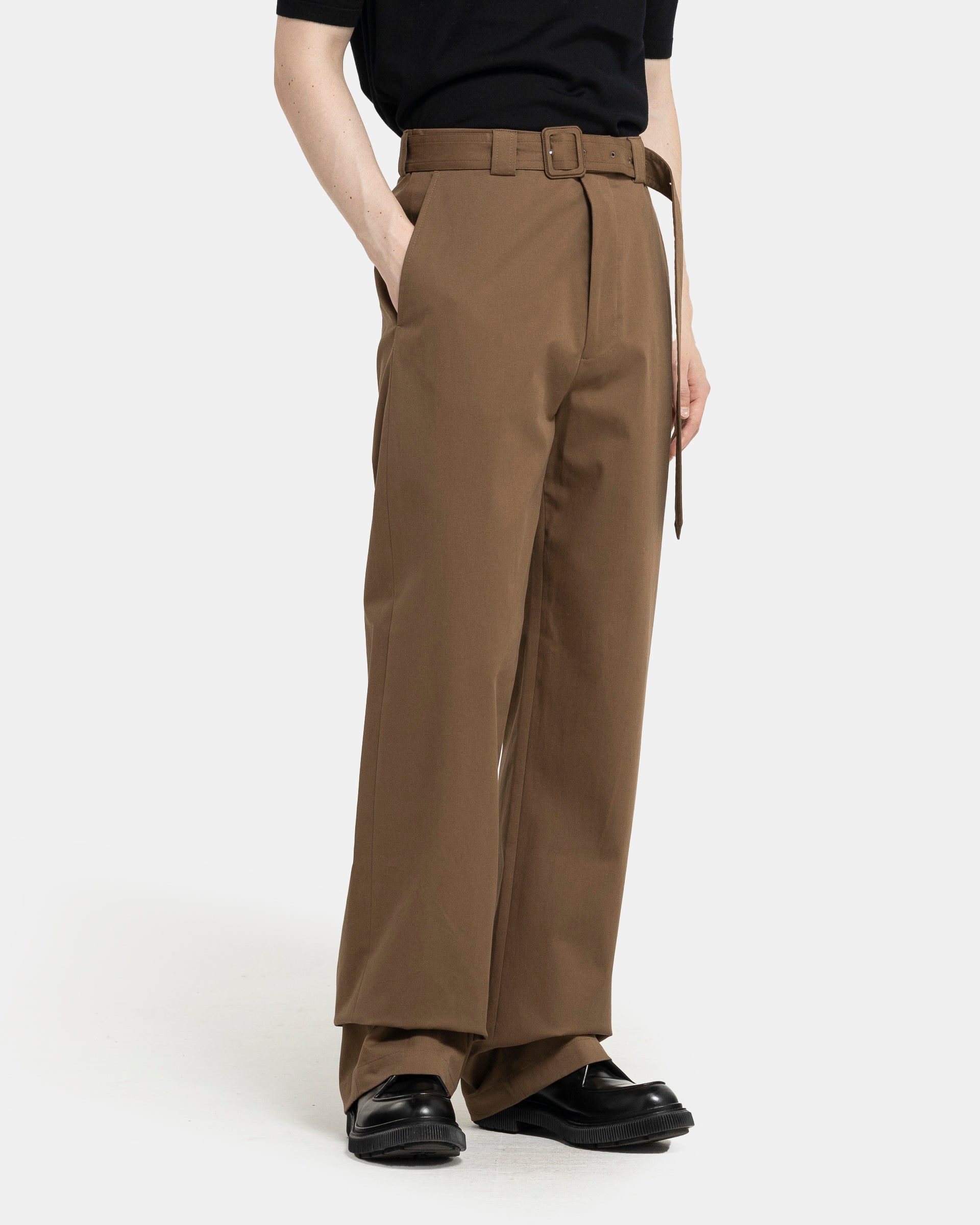 Dries Van Noten Paulson Pants in Brown