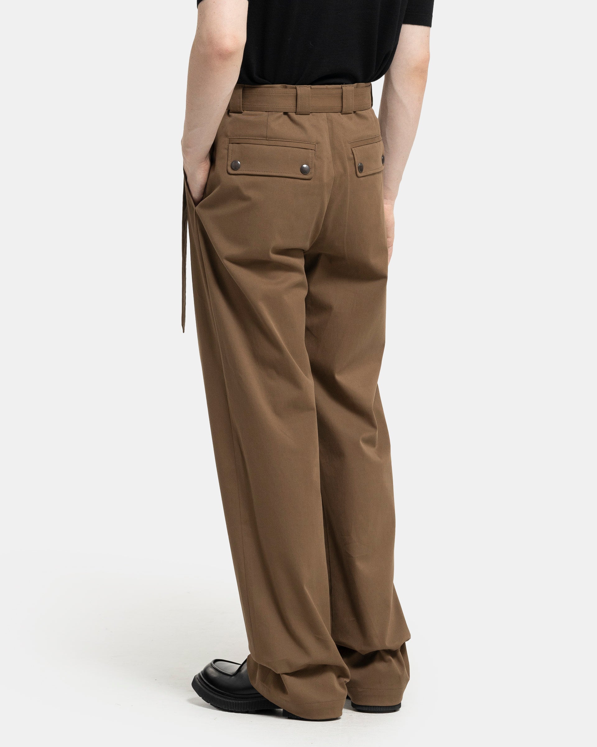 Dries Van Noten Paulson Pants in Brown