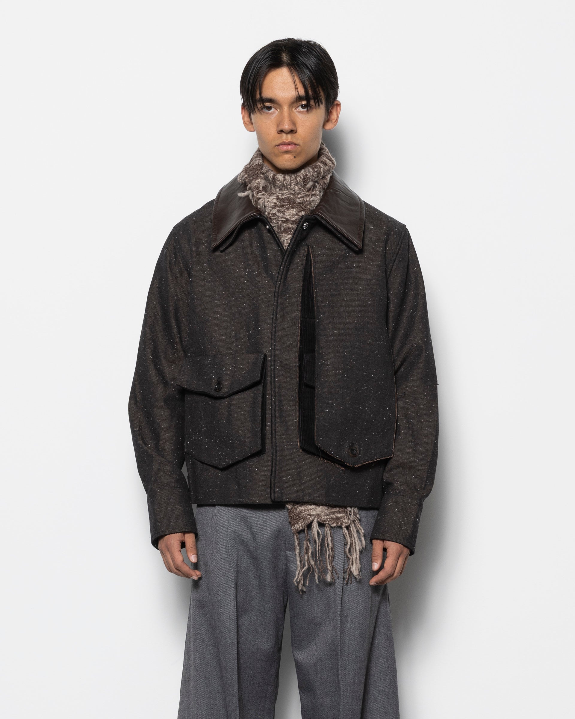 Peeled Off Jacket in Brown