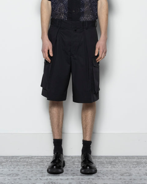 Dries Van Noten Piers Tris Shorts in Black | RODEN GRAY