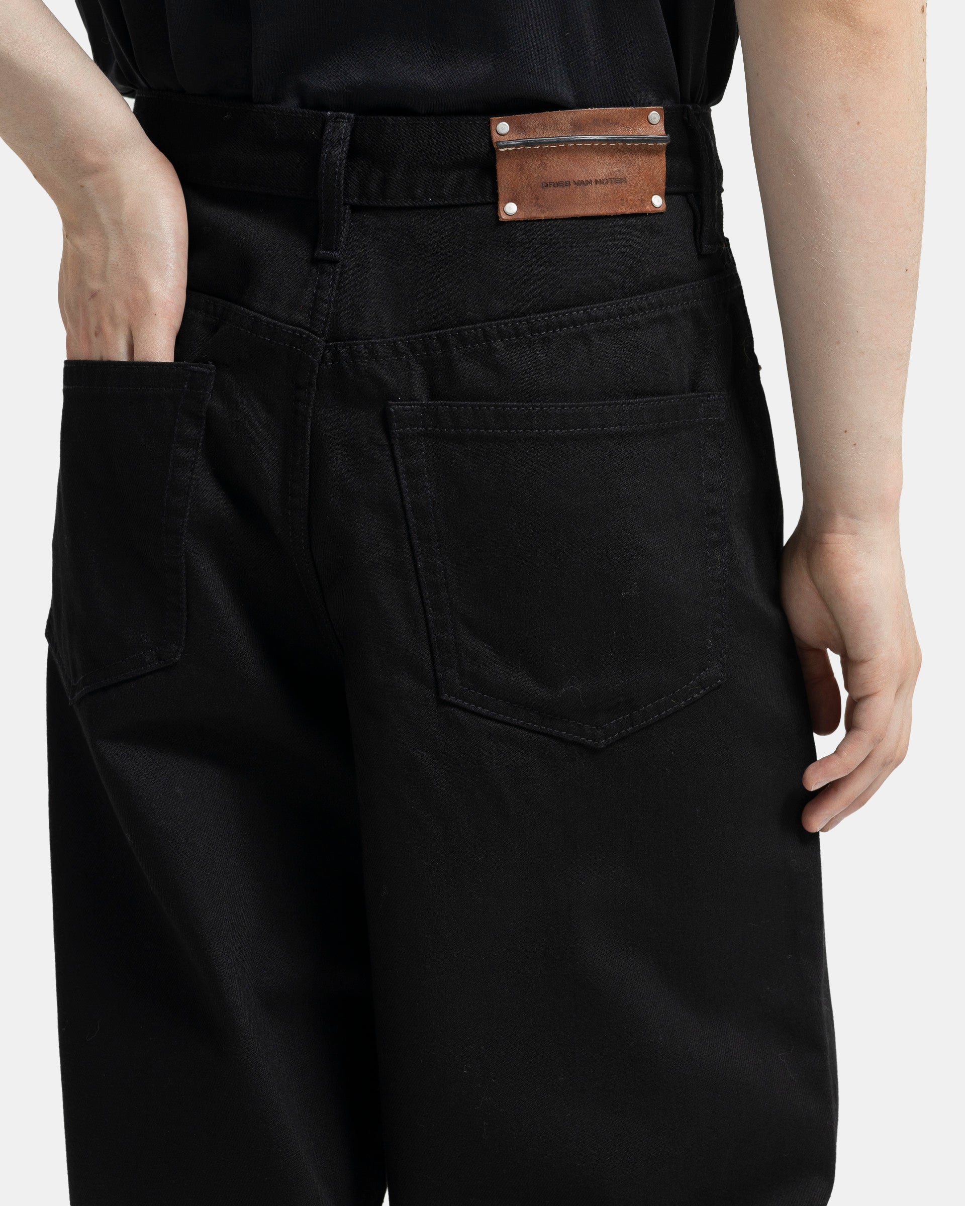 Dries Van Noten Pine Pants in Black