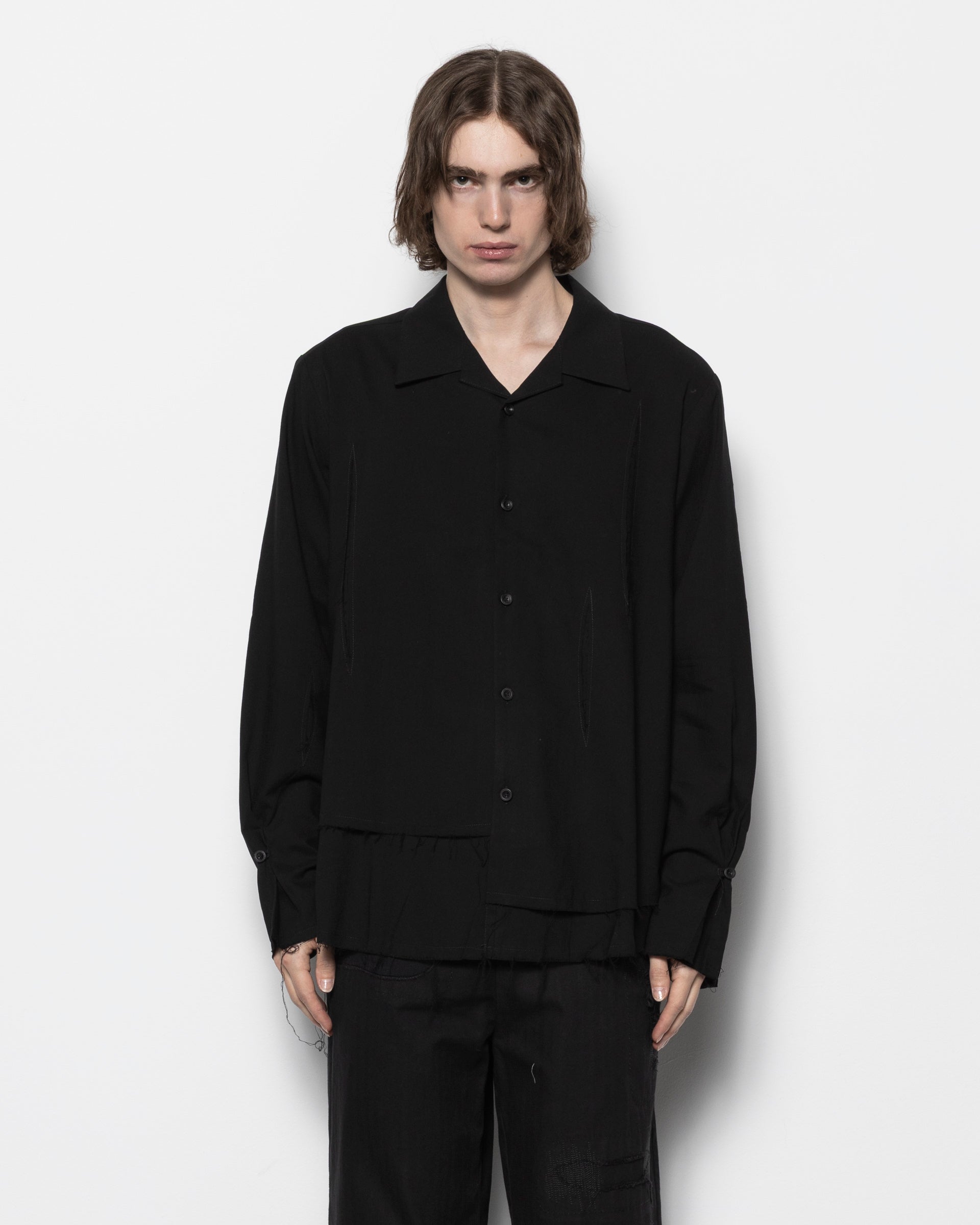 Layered Shirt in Black