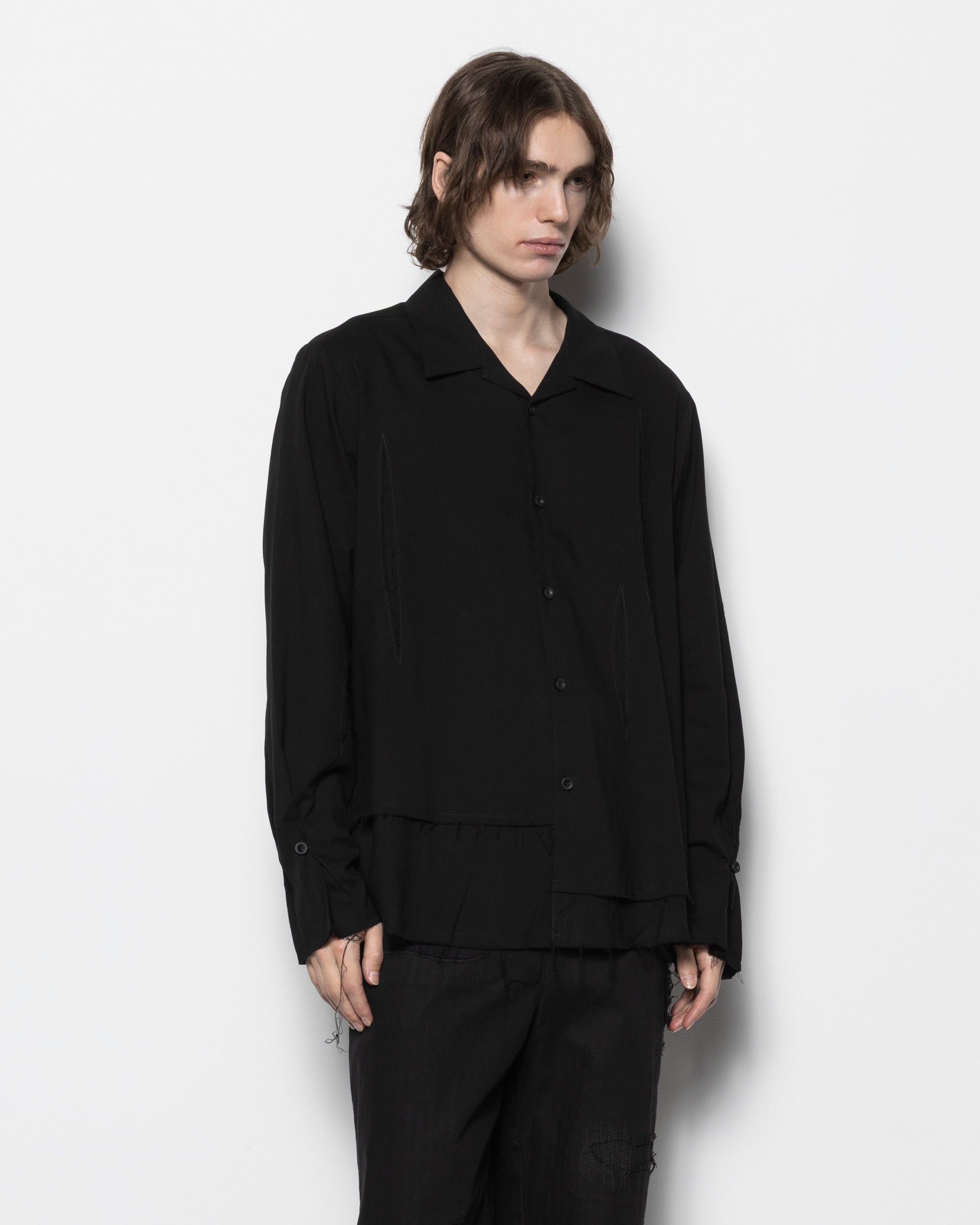 Layered Shirt in Black