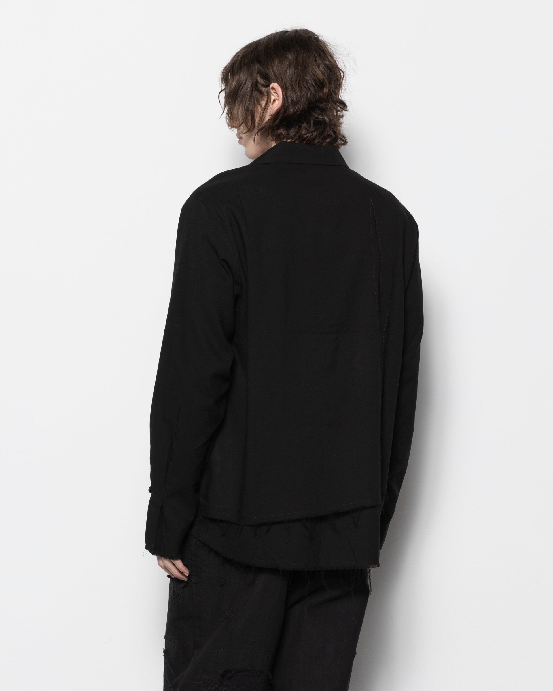 Layered Shirt in Black