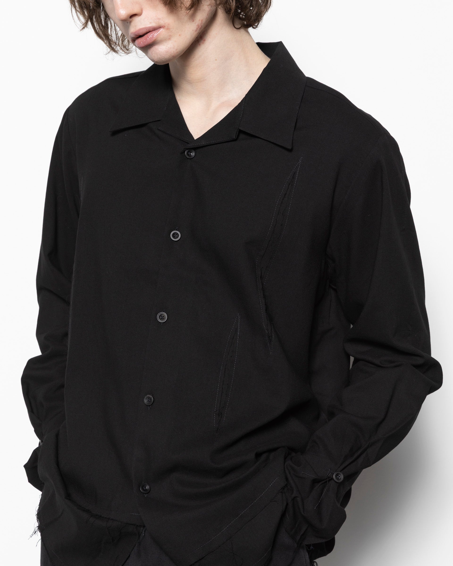 Layered Shirt in Black