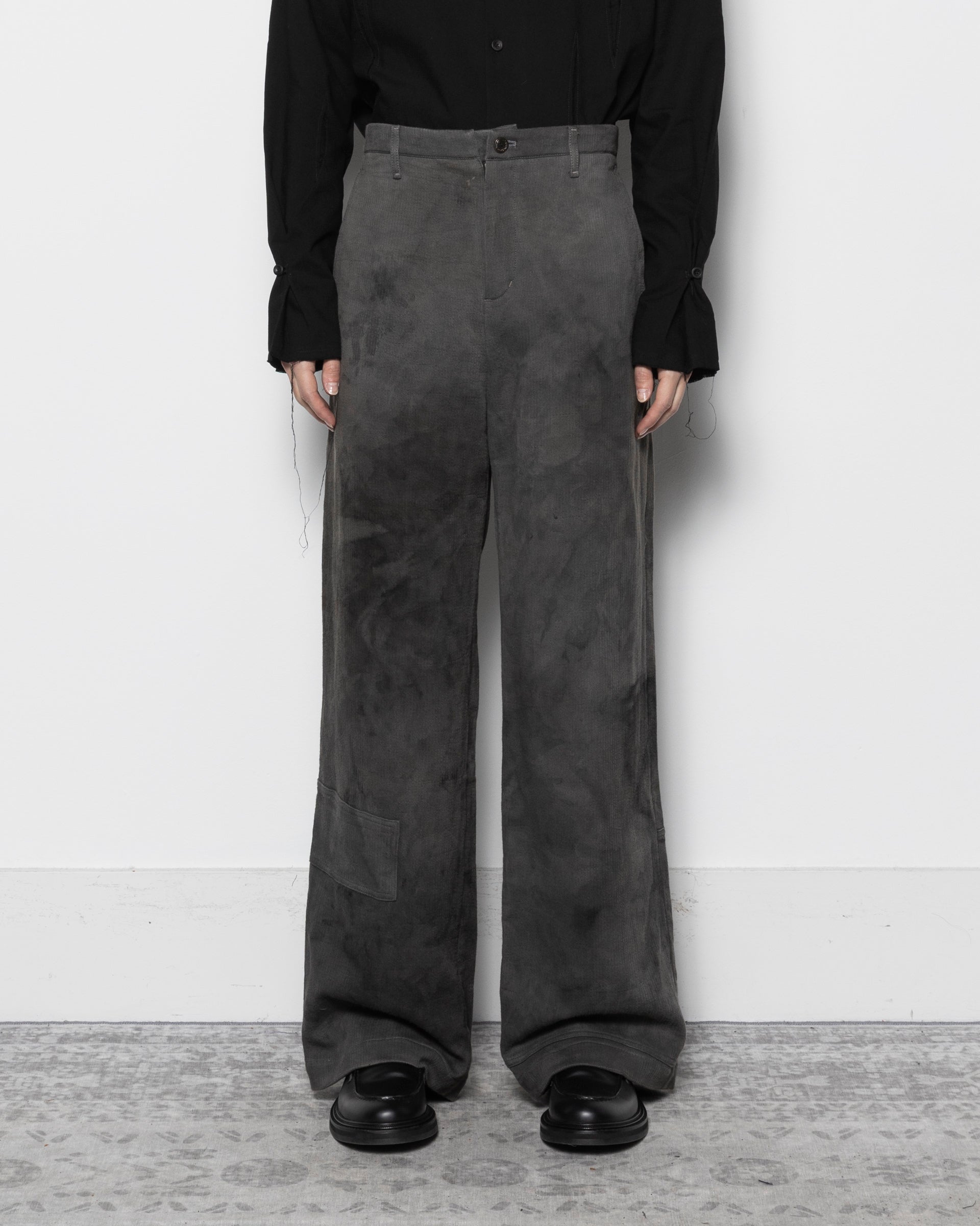 Worker Pants in Natural Dyed Grey