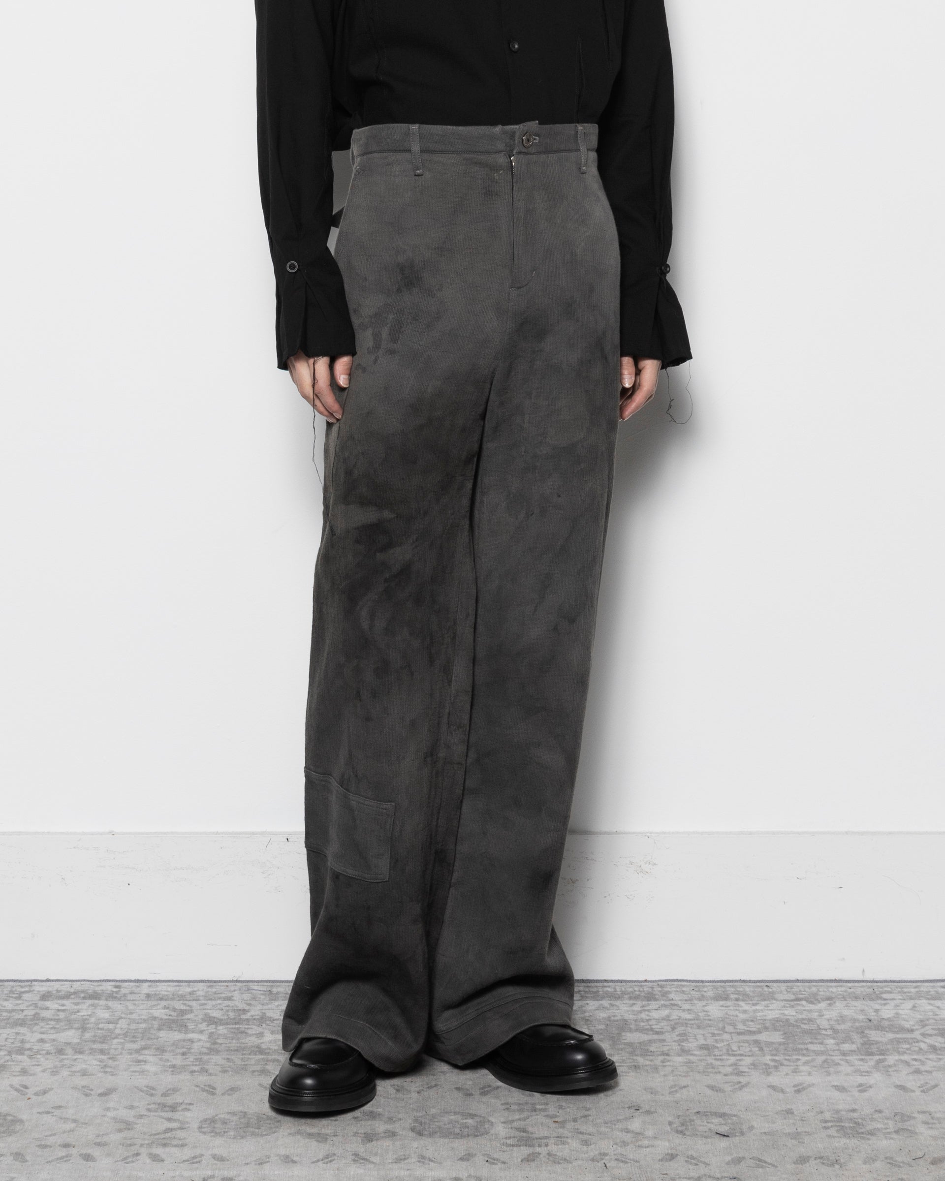 Worker Pants in Natural Dyed Grey