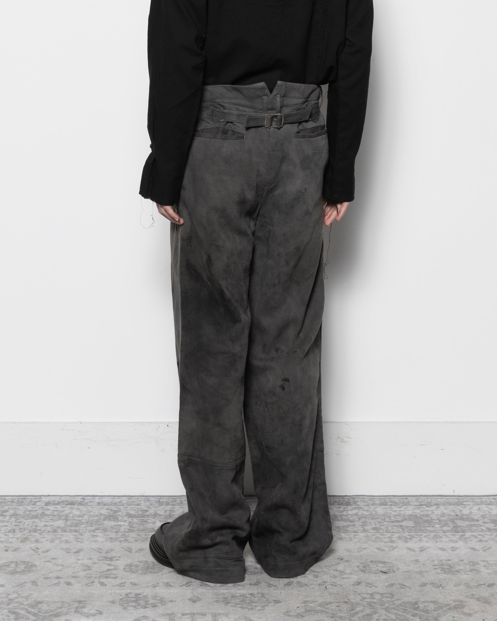 Worker Pants in Natural Dyed Grey