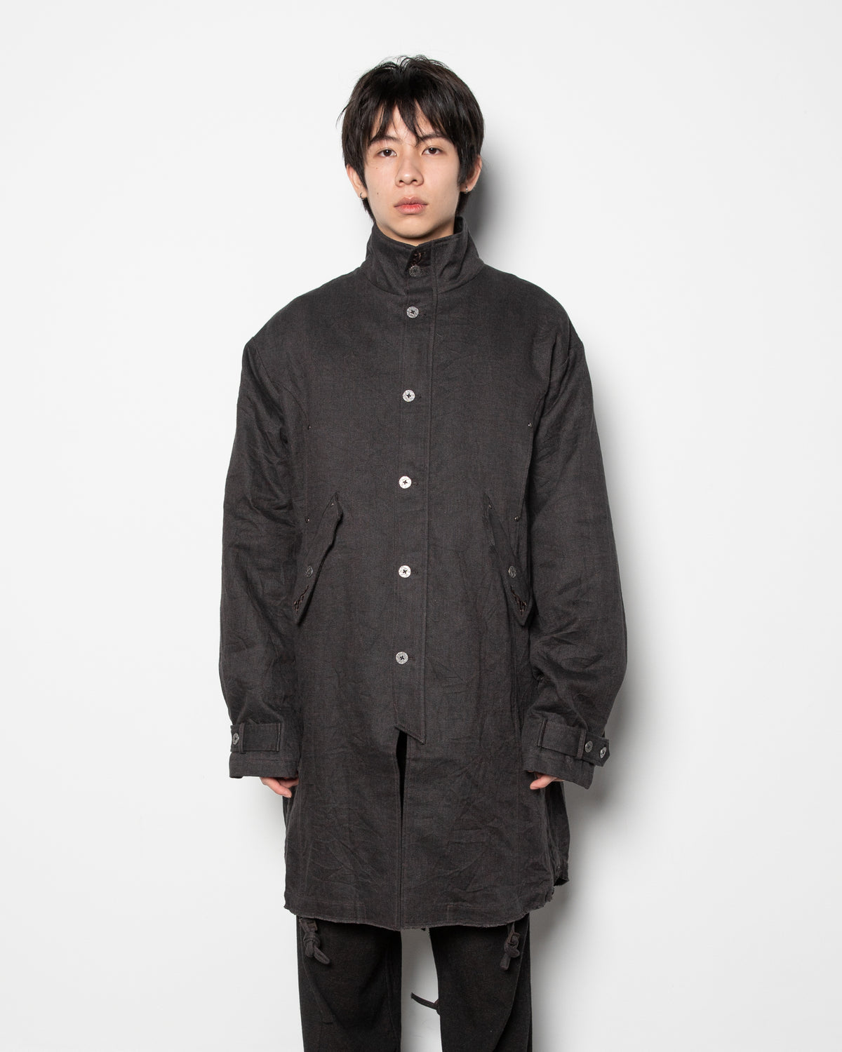 Forgotten Materials | Embellished Parka in Grey