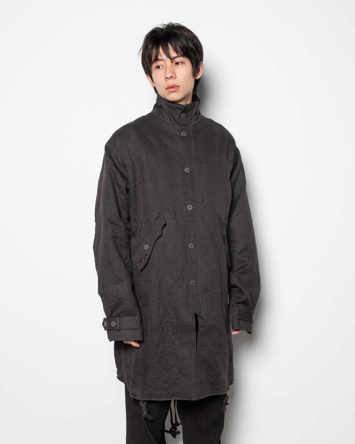Forgotten Materials | Embellished Parka in Grey