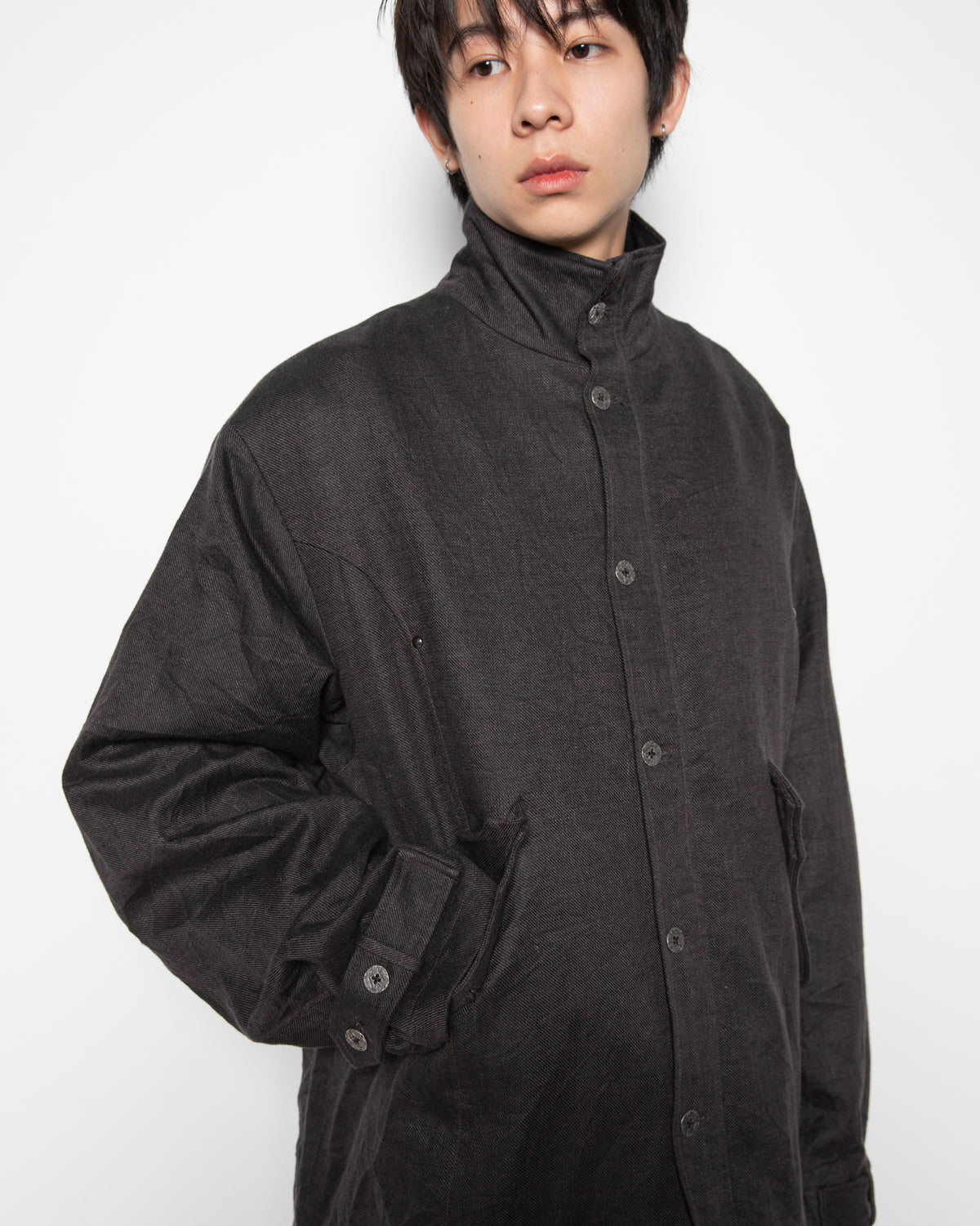 Forgotten Materials | Embellished Parka in Grey