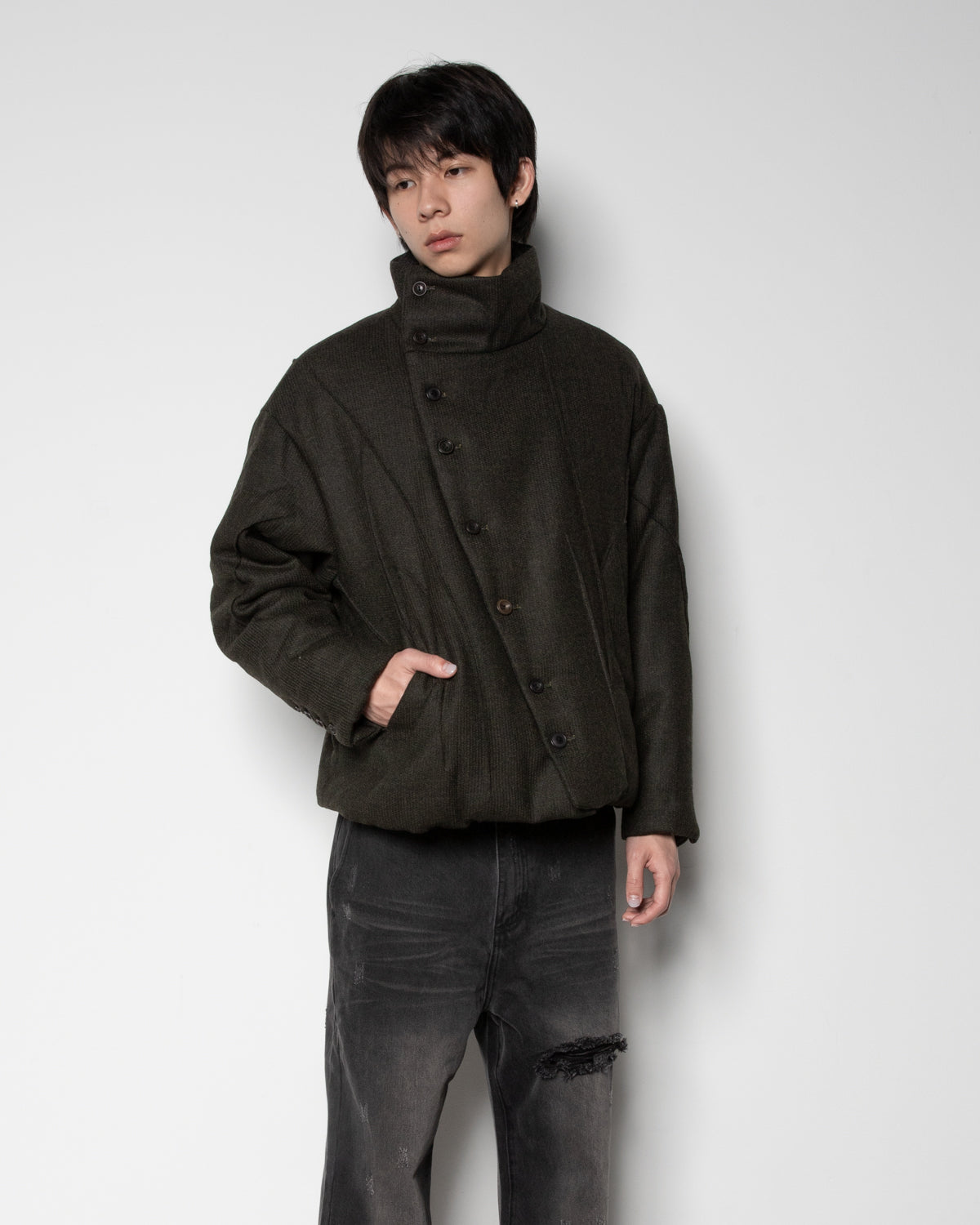 Puffer JKT in Dark Green