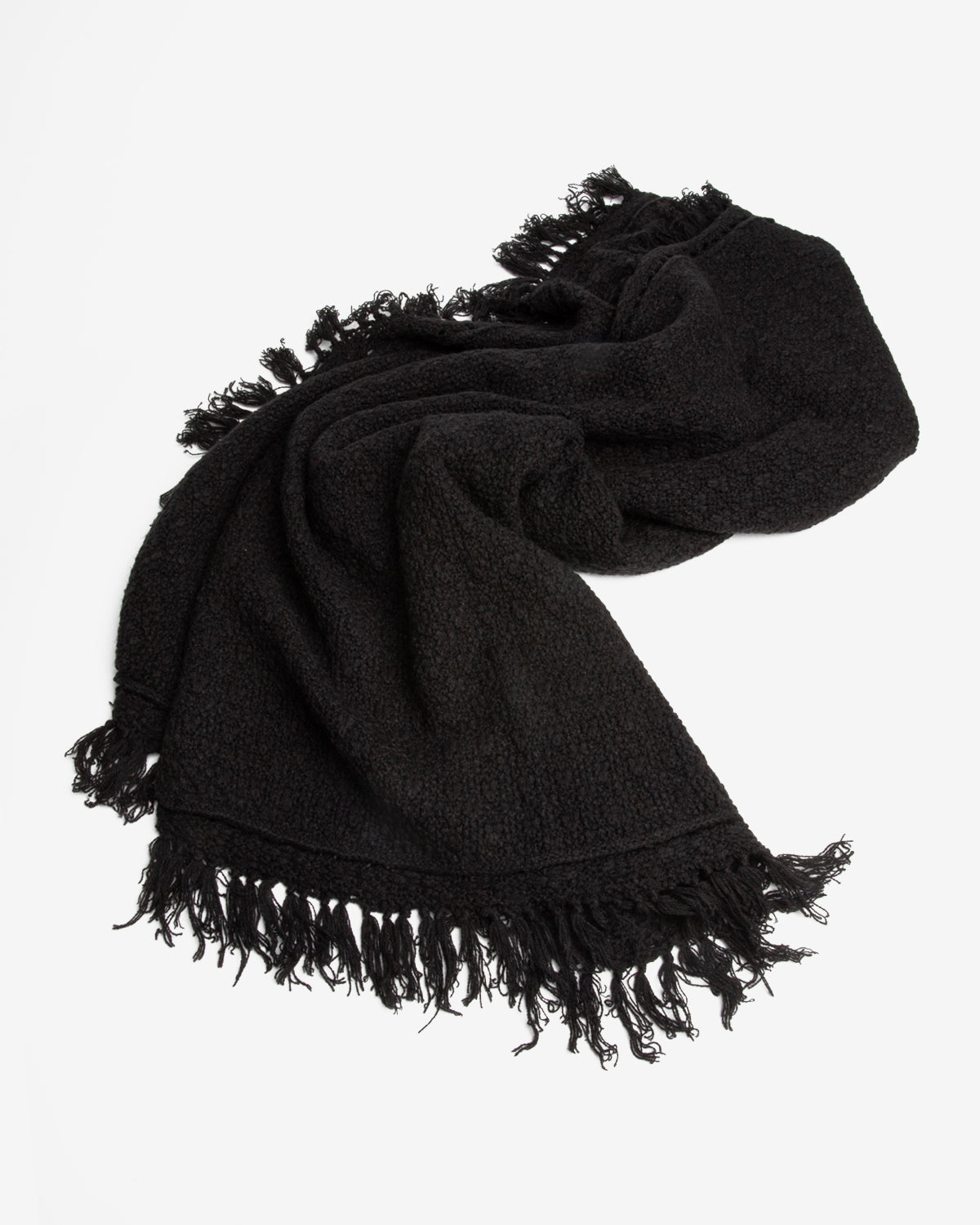 Textured Antique Scarf in Black