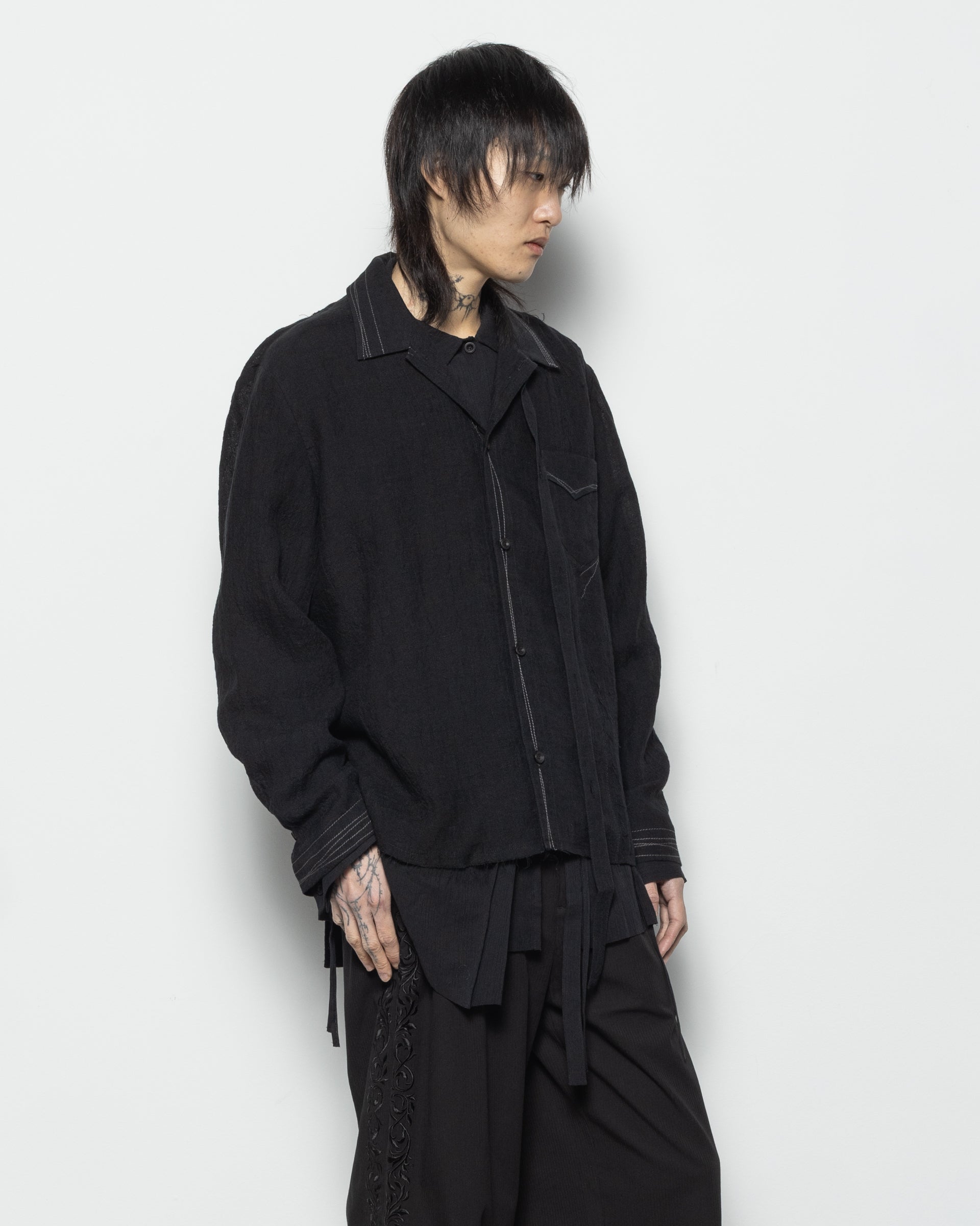 Poplin Shirt in Black