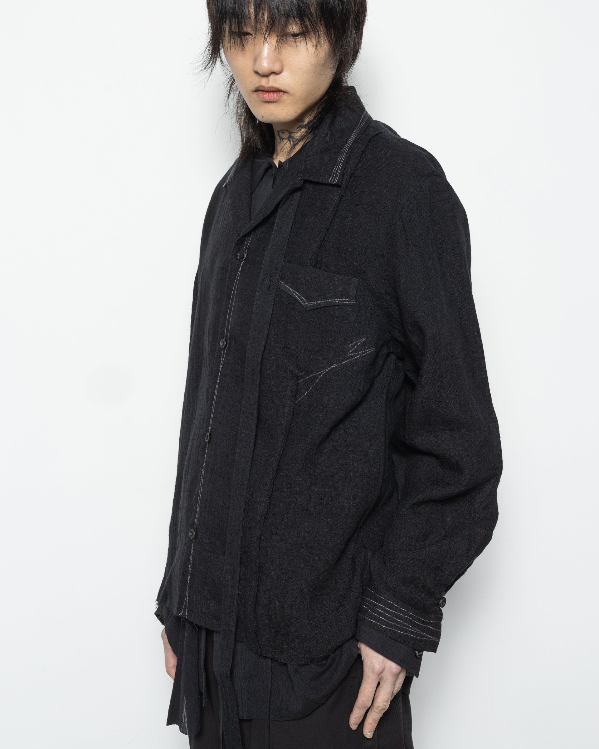 Poplin Shirt in Black