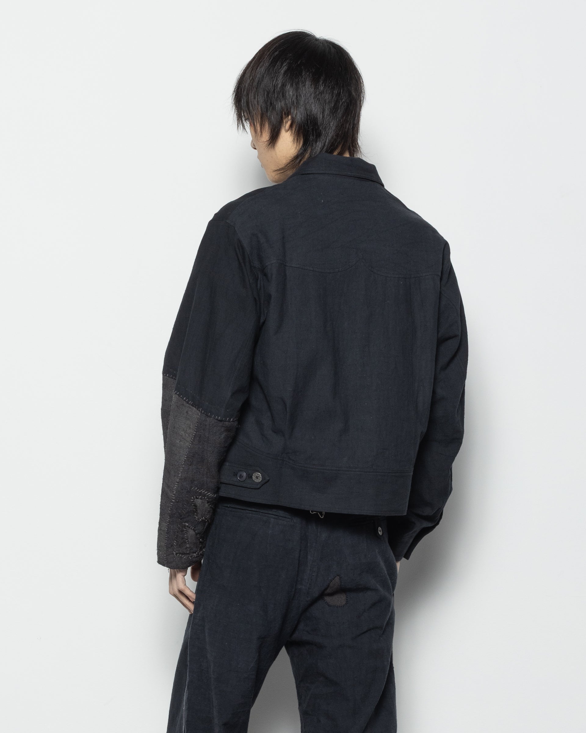 Repaired Cyclist JKT in Dark Navy