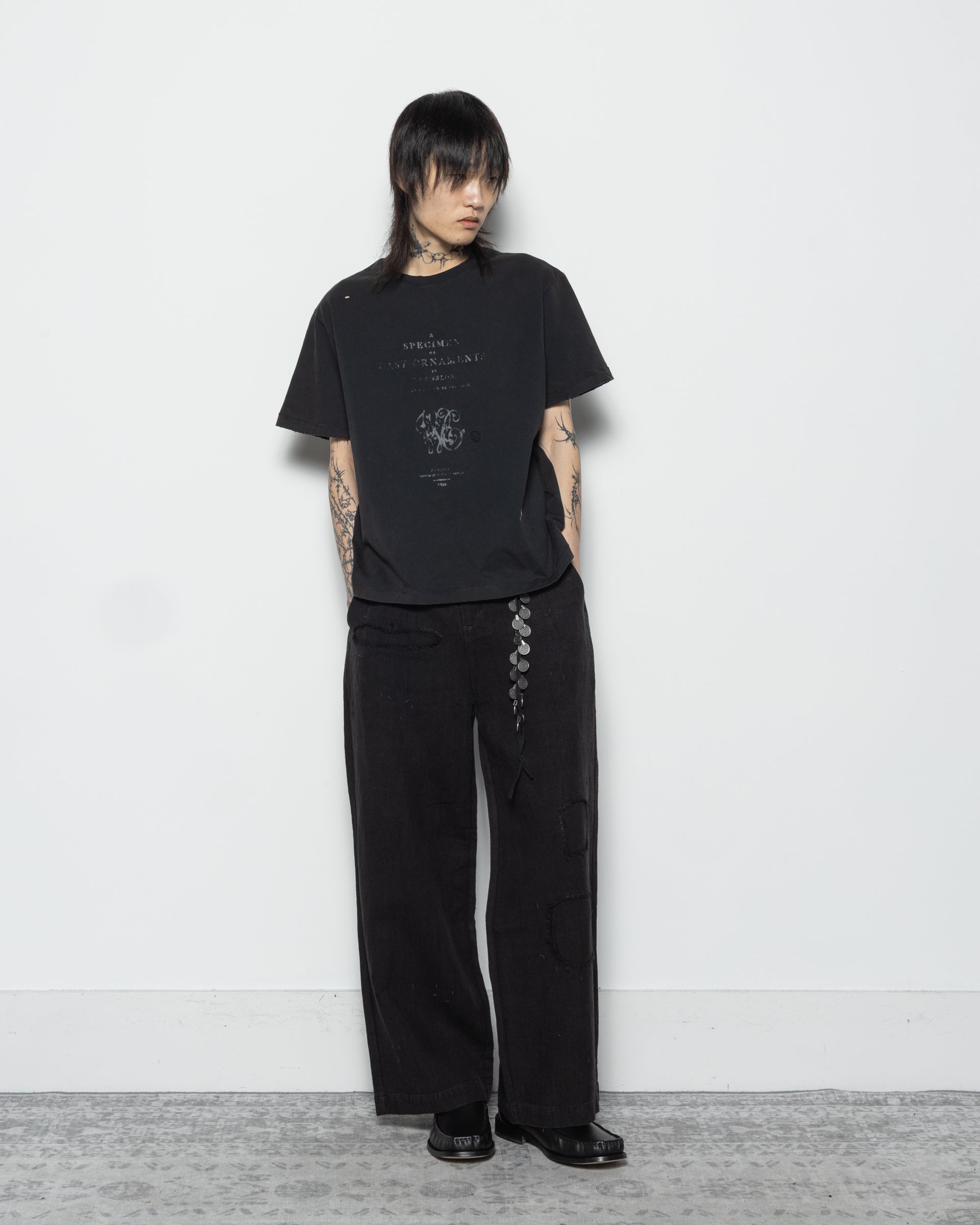 Repaired Chino in Black