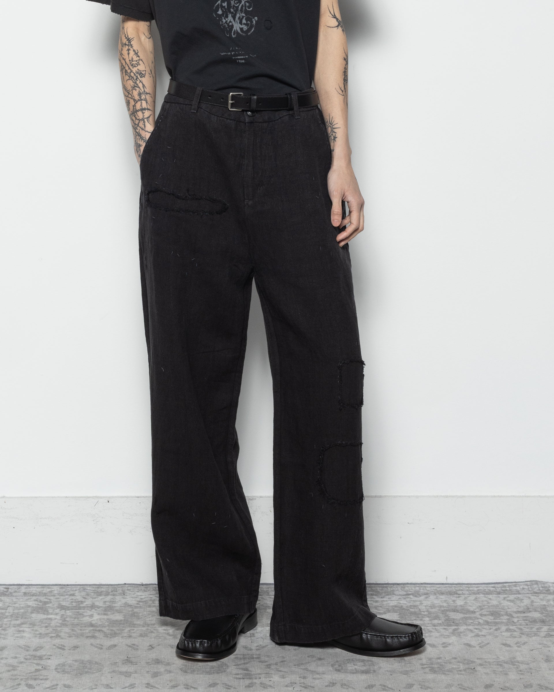 Repaired Chino in Black