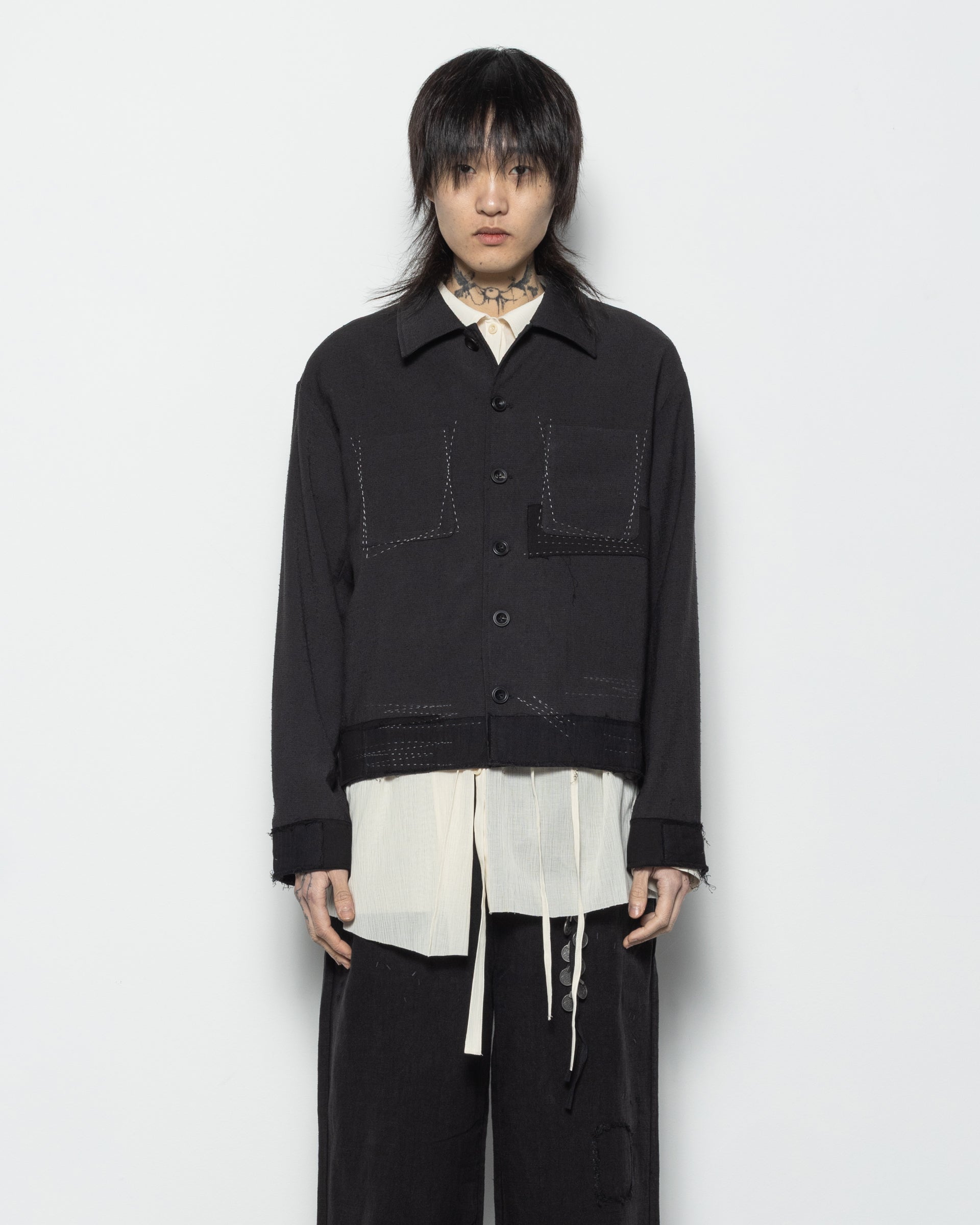 Stitch Work JKT in Black