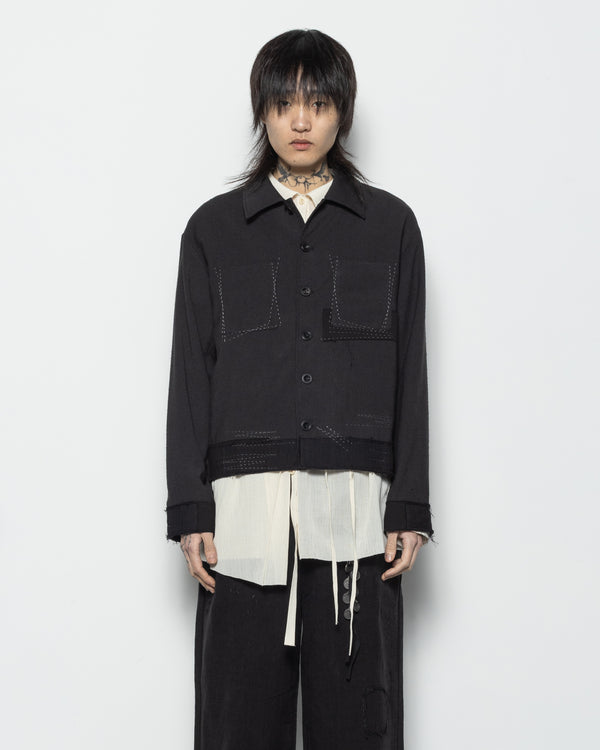 Stitch Work JKT in Black