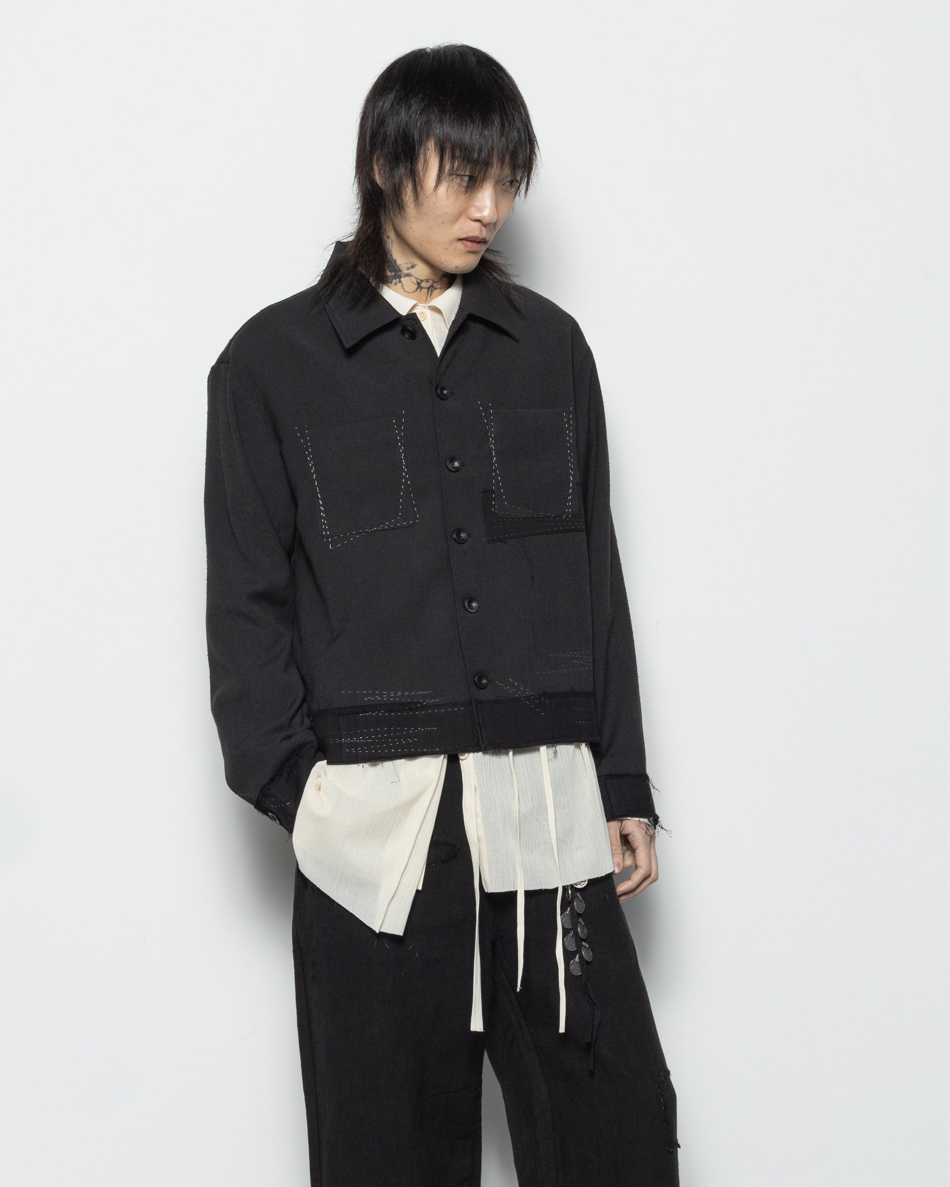 Stitch Work JKT in Black