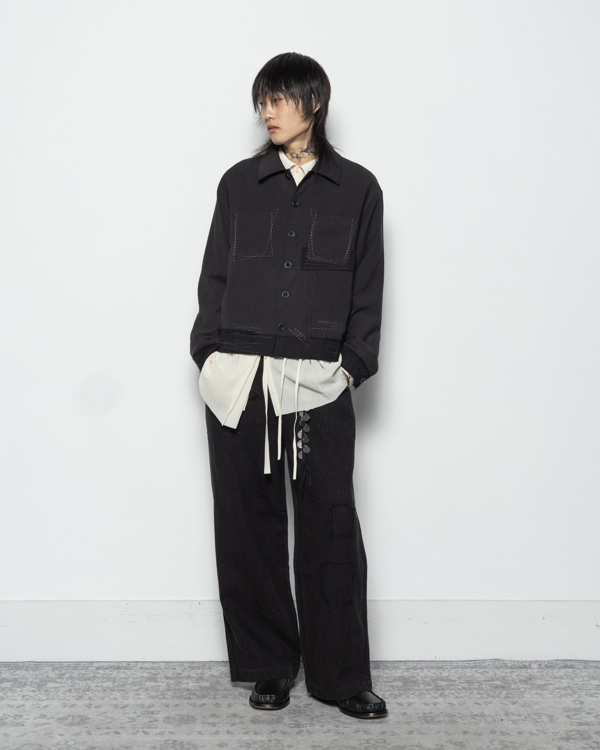 Stitch Work JKT in Black