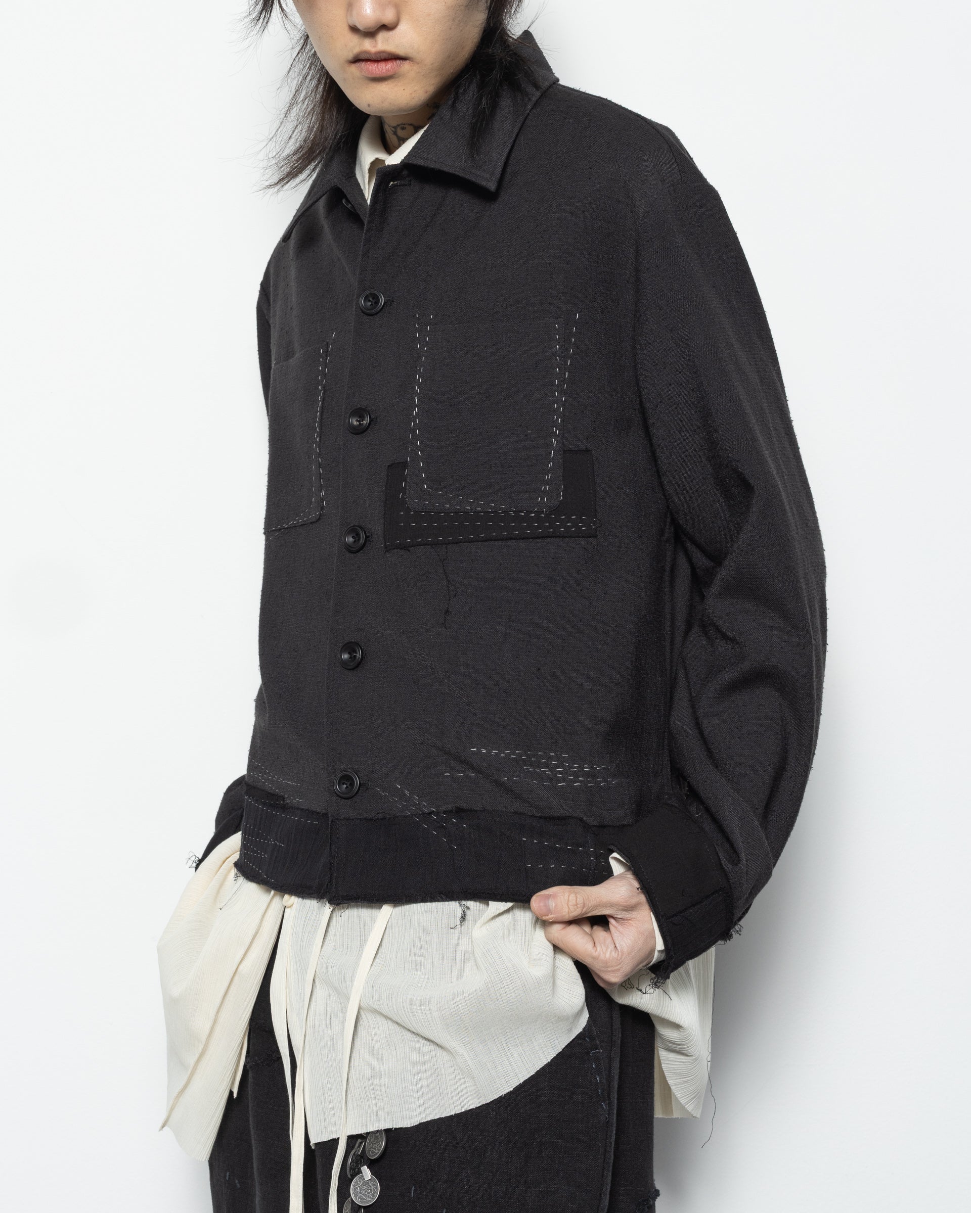 Stitch Work JKT in Black